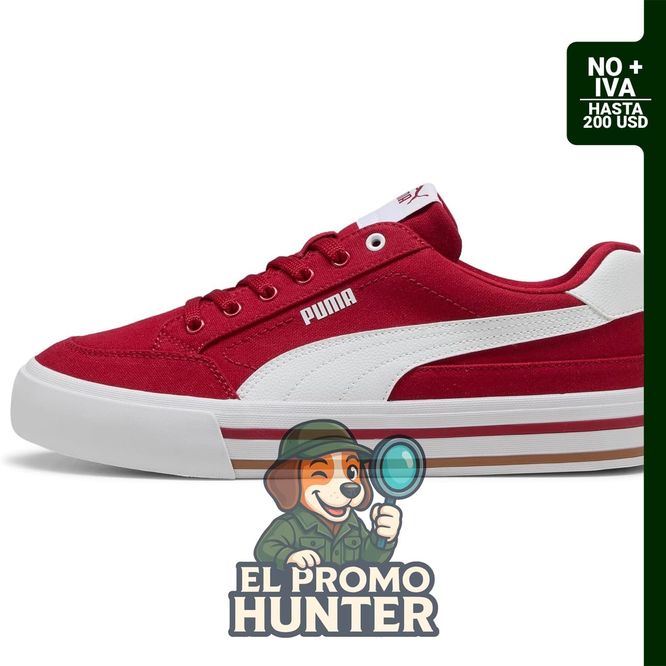 PUMA Zapatillas Court Classic Vulc para hombre, diseño clásico de calzado deportivo.
