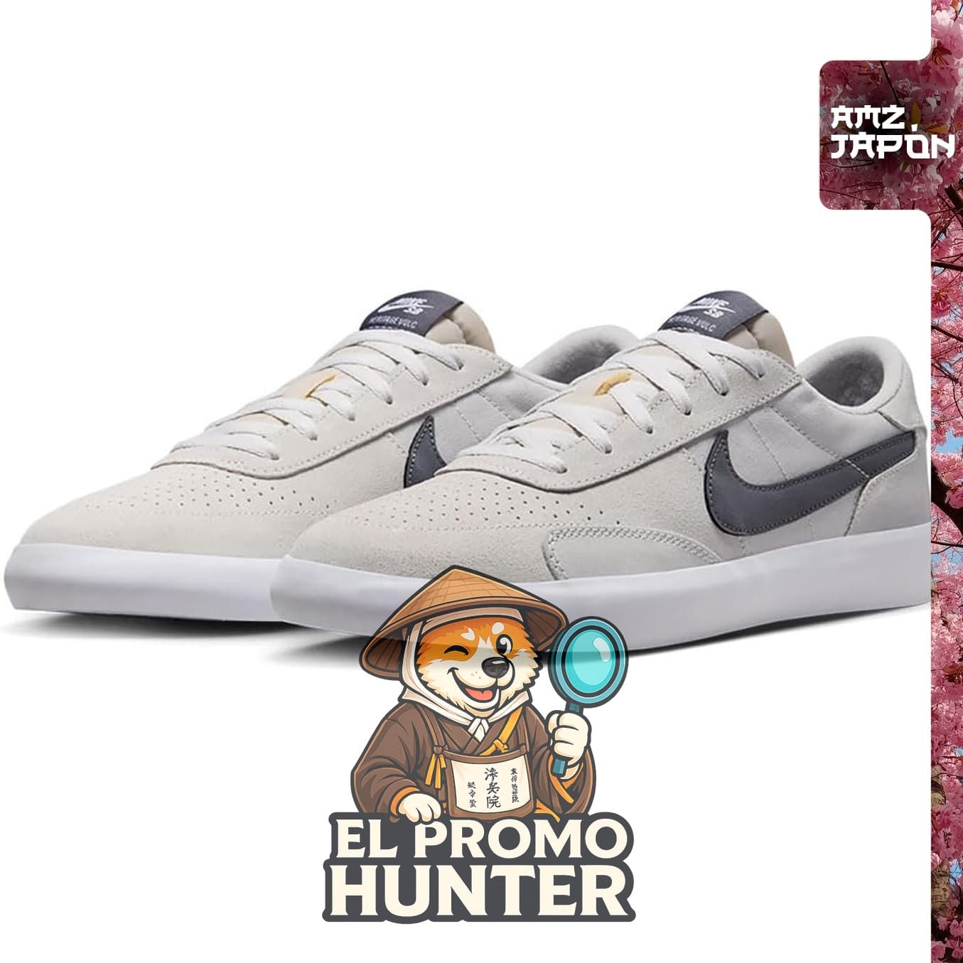 Nike SB Heritage Vulc, color Vast Gray/Iron Gray/White, modelo CD5010-001.