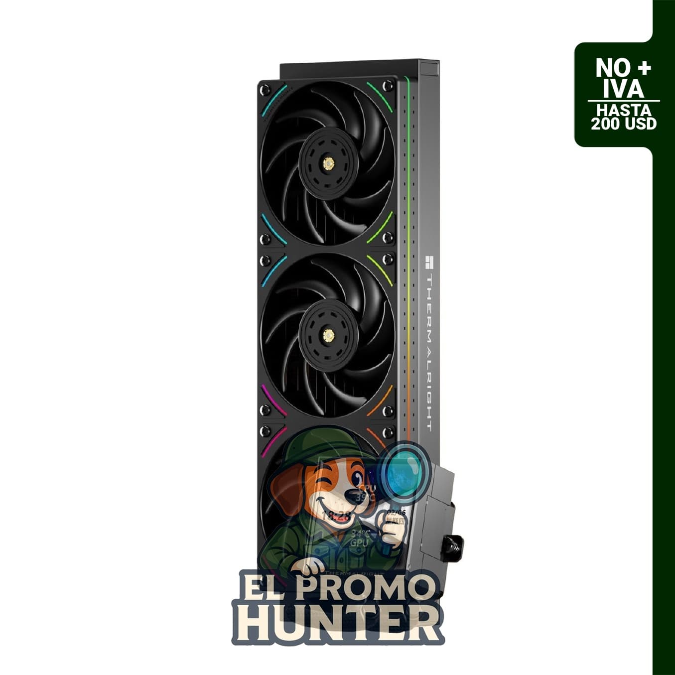 Thermalright Peerless Vision 360 UB ARGB, enfriador AIO de CPU con pantalla LCD IPS de 3.95" (480 x 480) para AM4/AM5 e Intel 1700/1851.