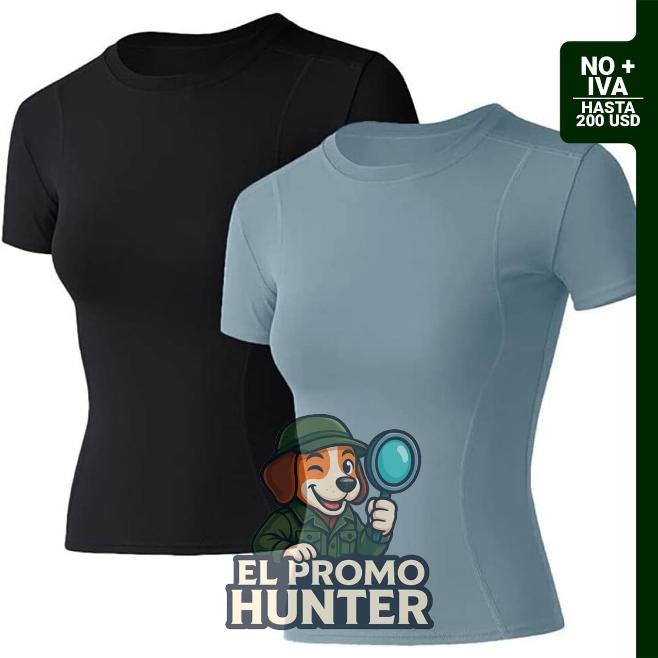 Loovoo camisetas de compresión atlética para mujer, paquete de 1/2/3, ajuste seco.