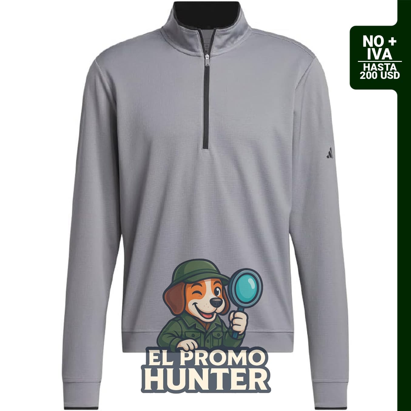 Sudadera ligera Core con cremallera de 1/2 para hombre de adidas.