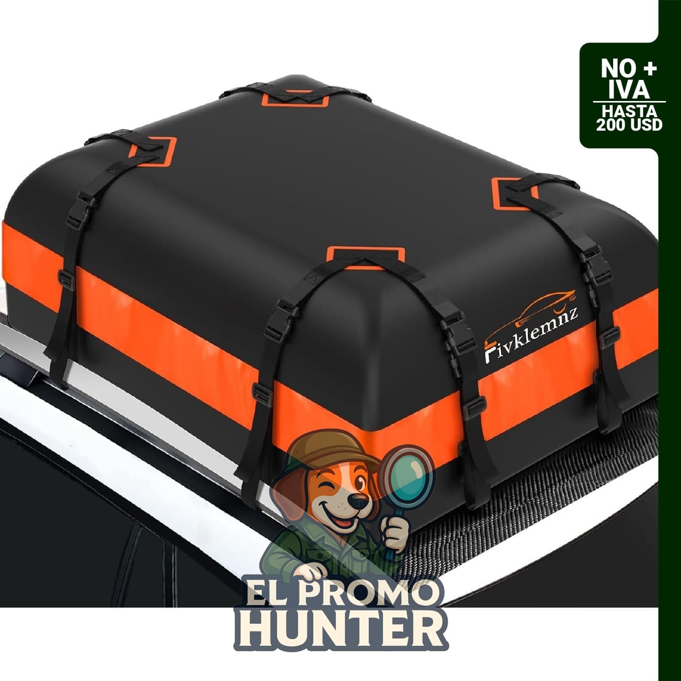 FIVKLEMNZ bolsa de techo impermeable para vehículos.