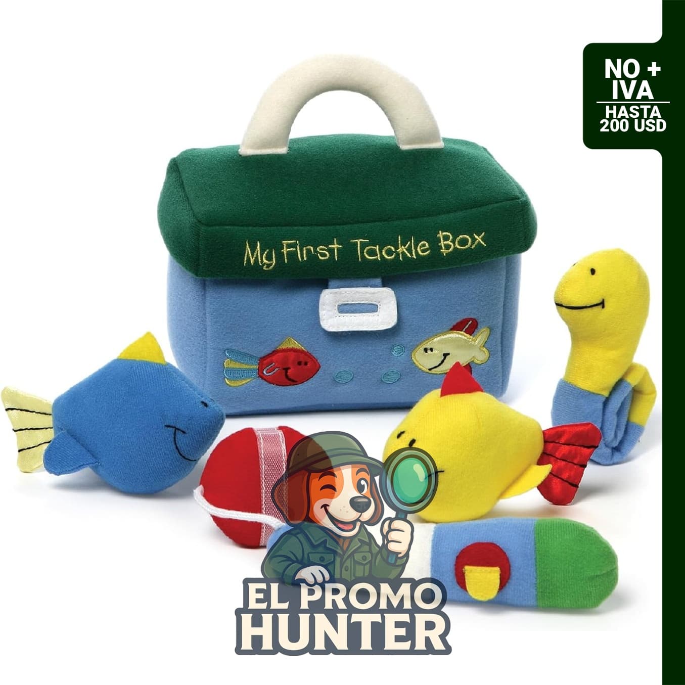 Baby Gund - Juego de peluches My First Tackle Box, 5 piezas.