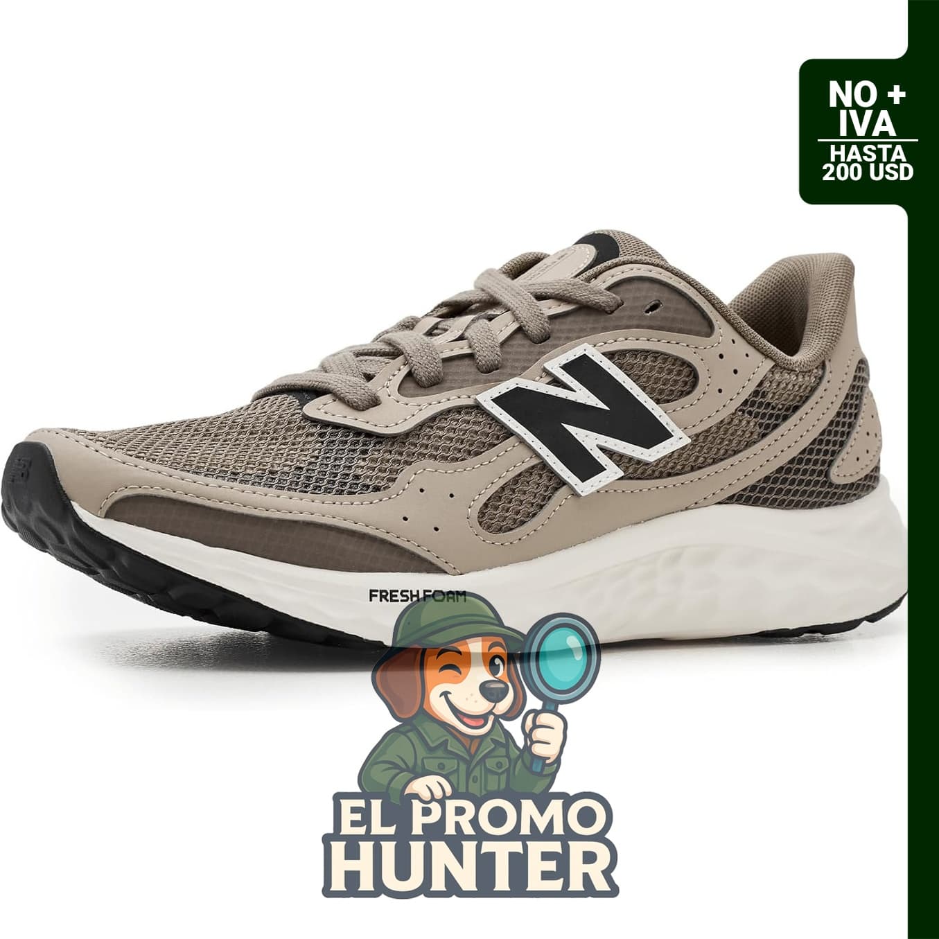 New Balance Fresh Foam Arishi V4 Tiralux para hombre, calzado deportivo con tecnología Fresh Foam.