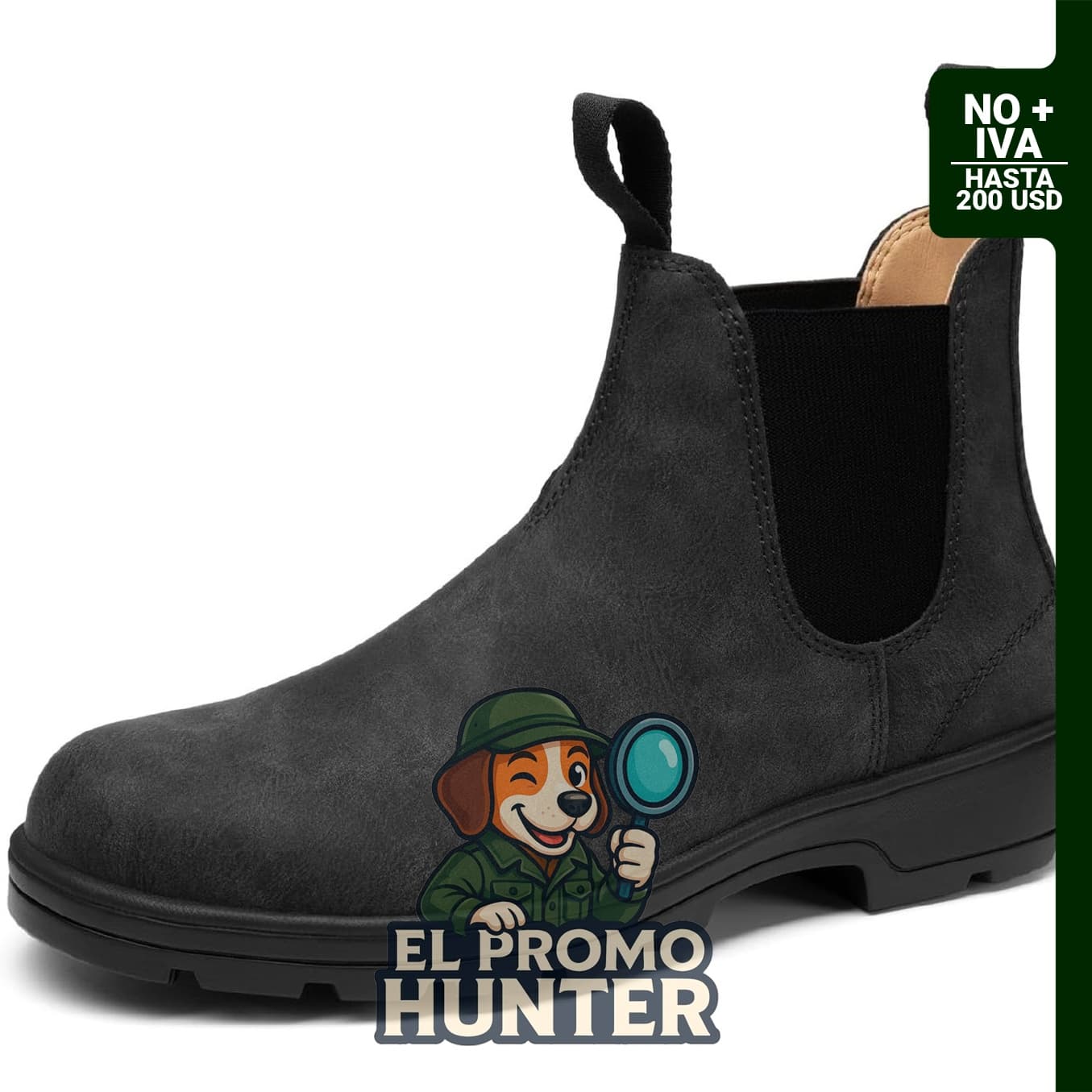 Botas Chelsea para hombre, clásicas y casuales, diseño slip-on.