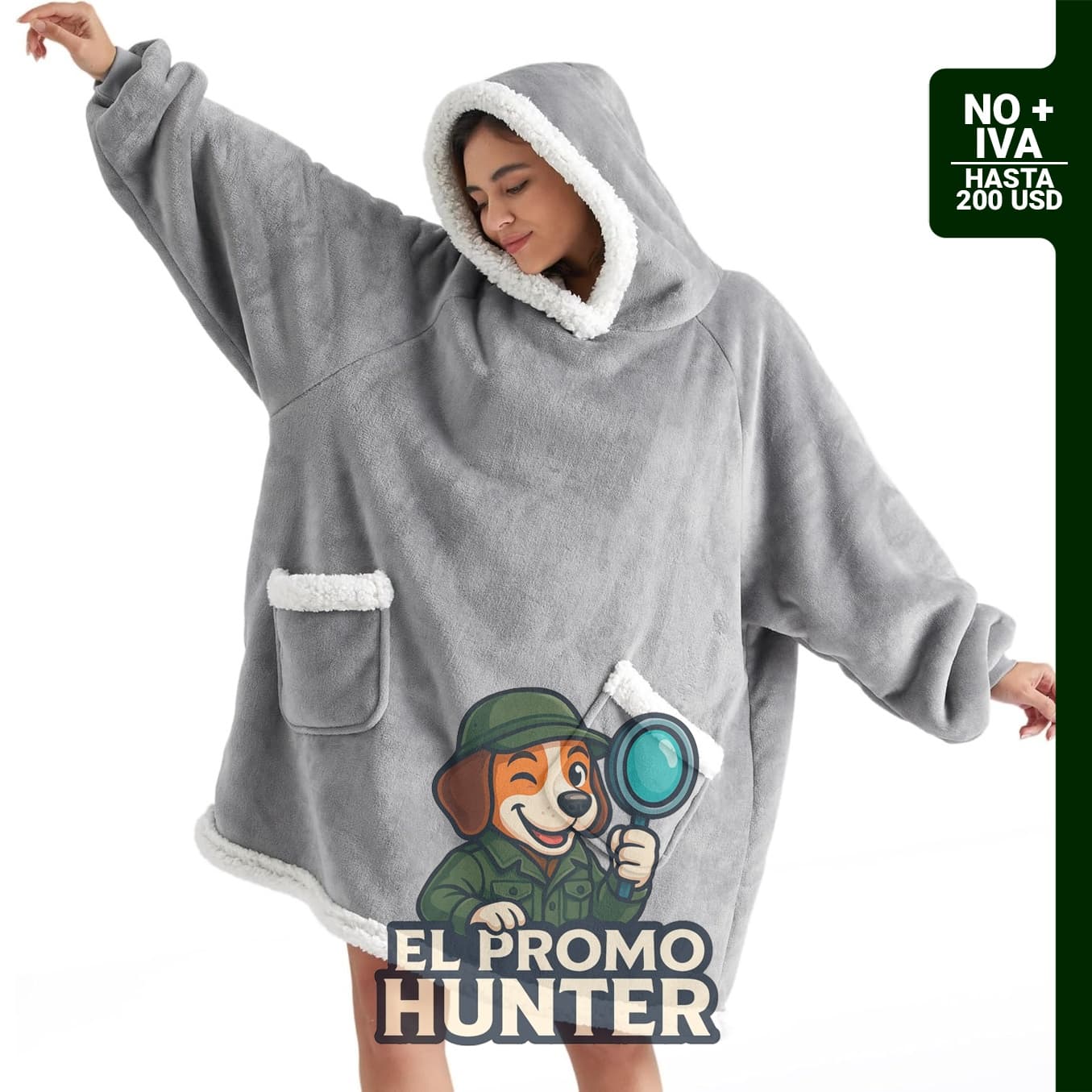 Manta corta de sherpa para llevar puesta de Bedsure.