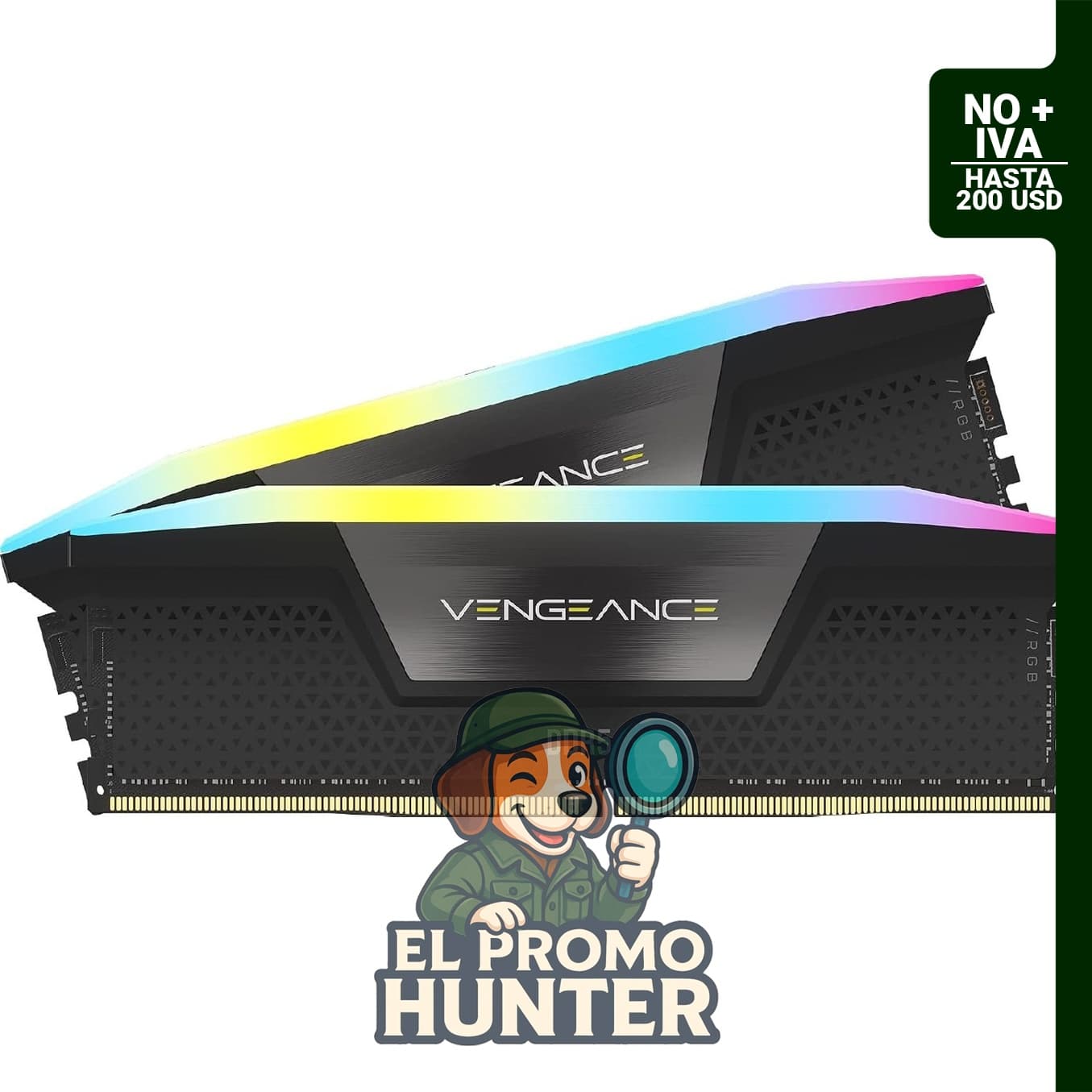CORSAIR VENGEANCE RGB DDR5 RAM 32 GB (2 x 16 GB) 6000 MHz CL30-36-36-76 1.40V