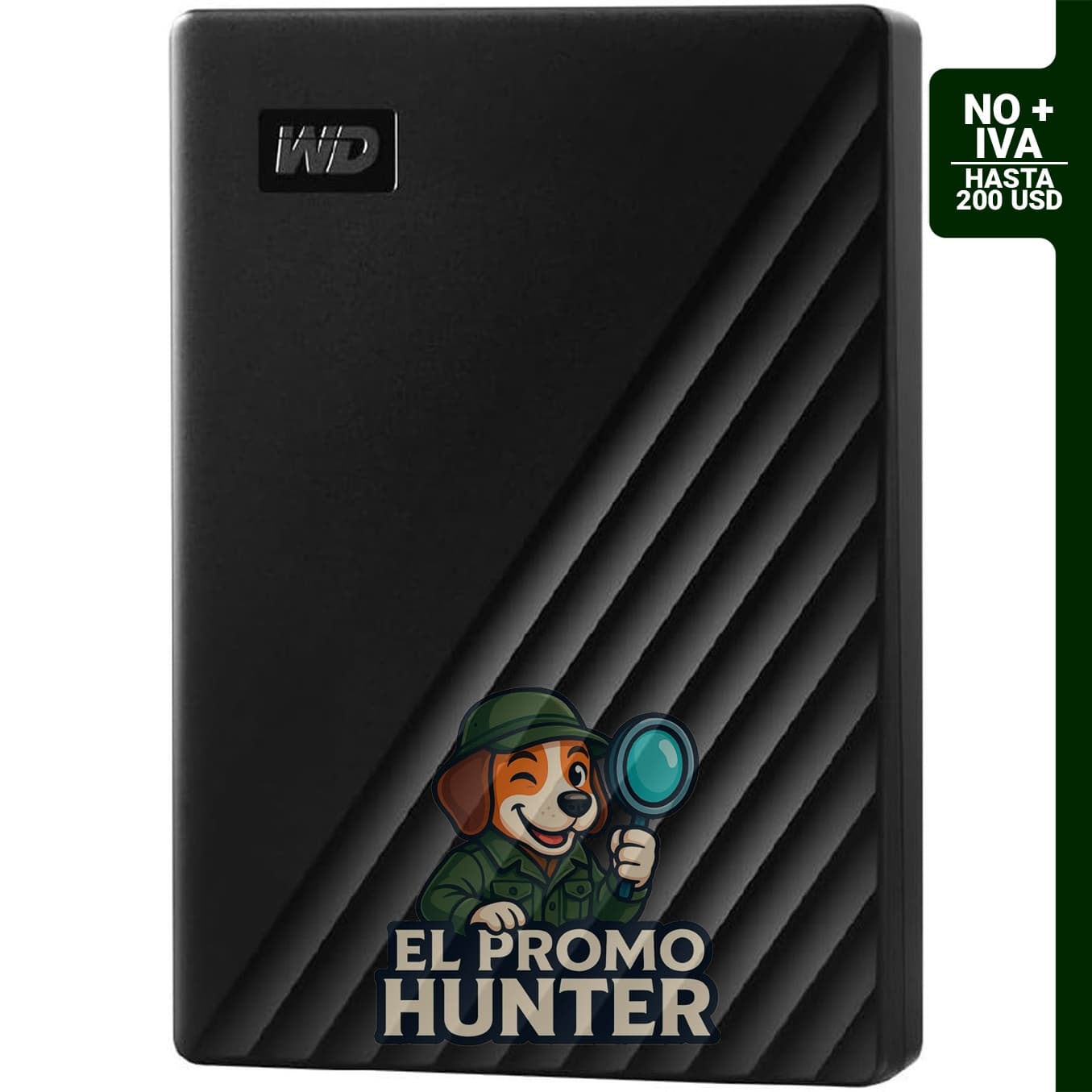 WD 5TB My Passport, disco duro externo portátil, negro, compatible con USB 3.1/USB 3.0.