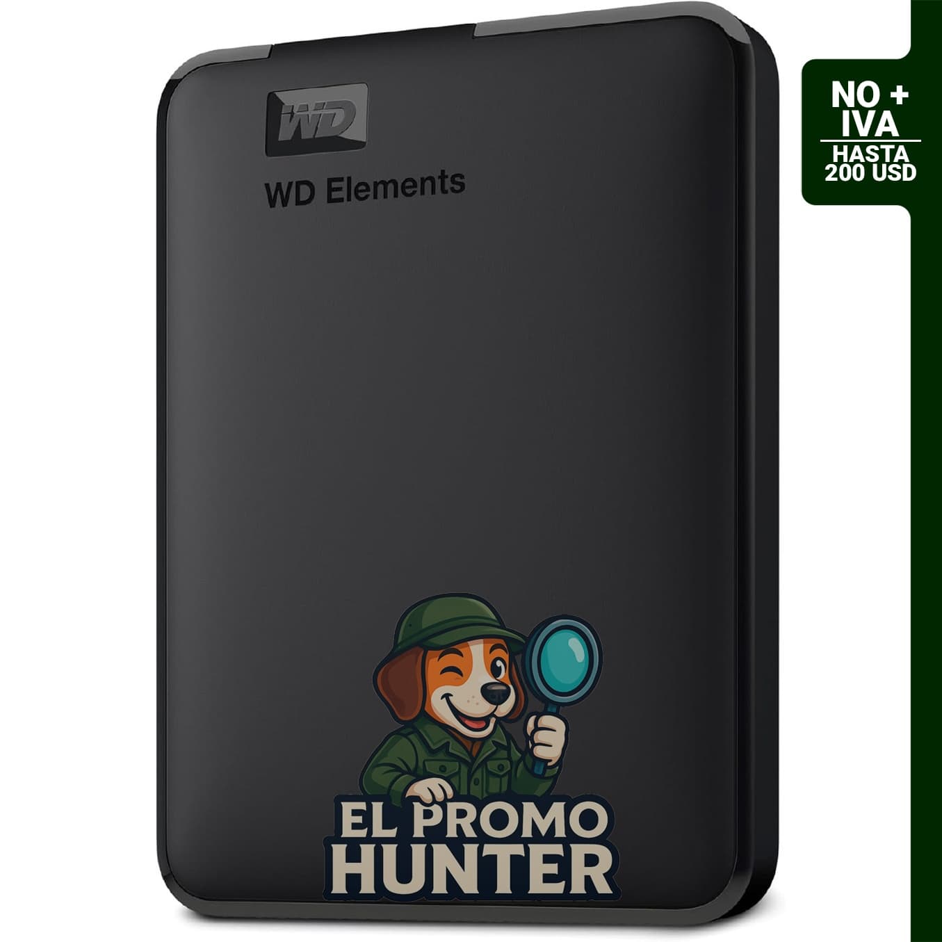 WD Disco duro externo portátil Elements de 2 TB, USB 3.2 Gen 1/USB 3.0, compatible con PC y Mac.