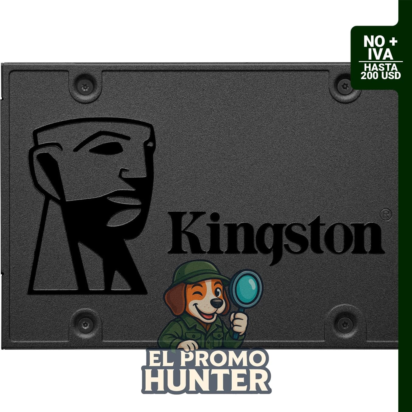 Kingston 960GB A400 SATA3 2.5" SSD interno SA400S37/960G, reemplazo de HDD.