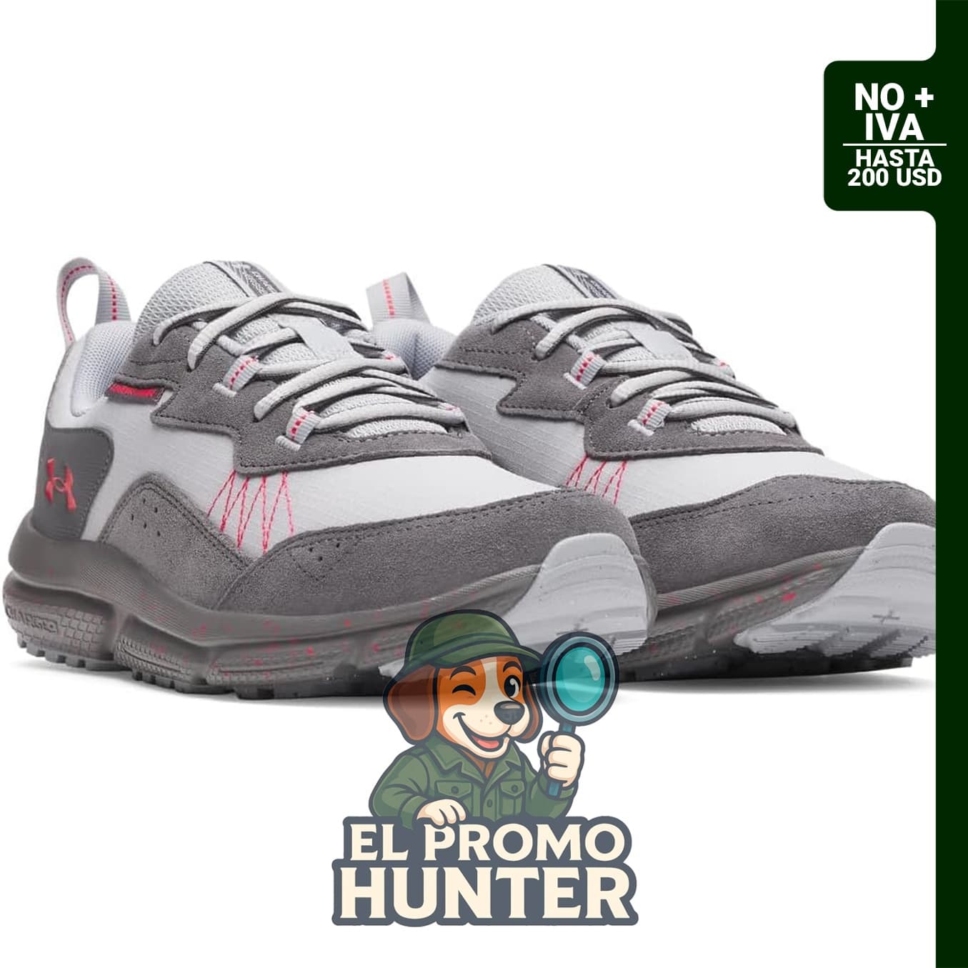 Under Armour Charged Verssert 2 para hombre, zapato deportivo con tecnología de amortiguación.