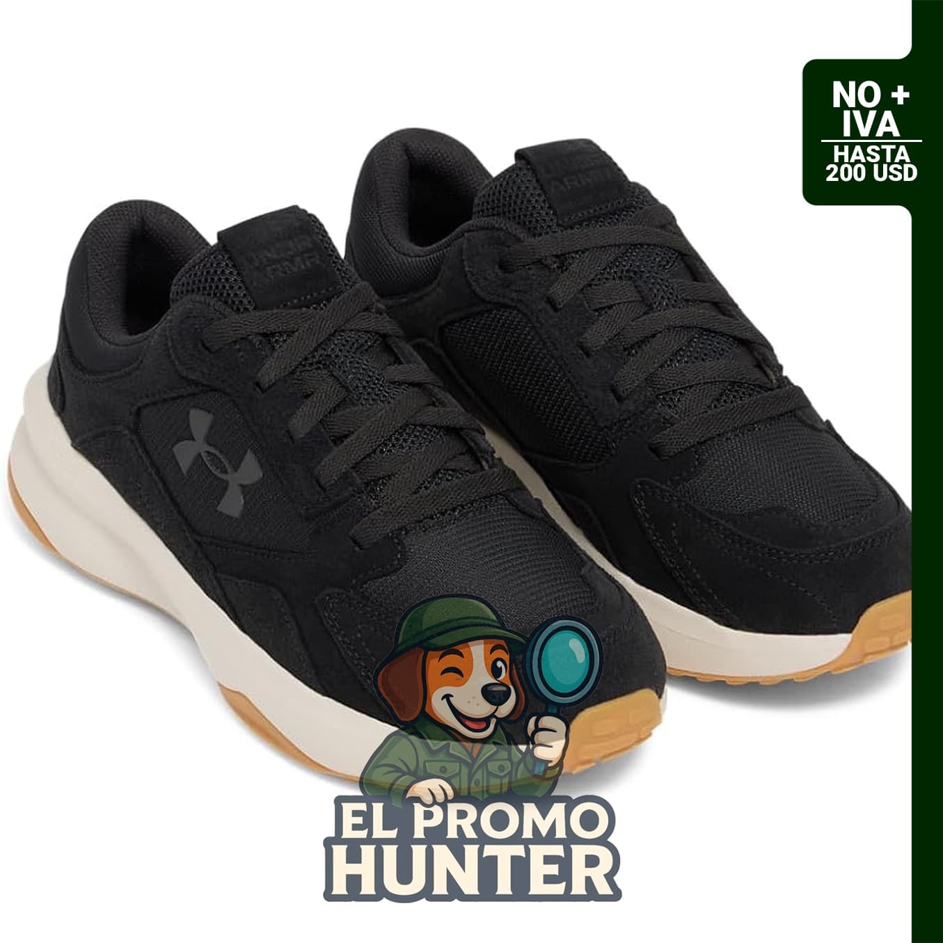 Under Armour Charged Edge, zapatos de gamuza para hombre.
