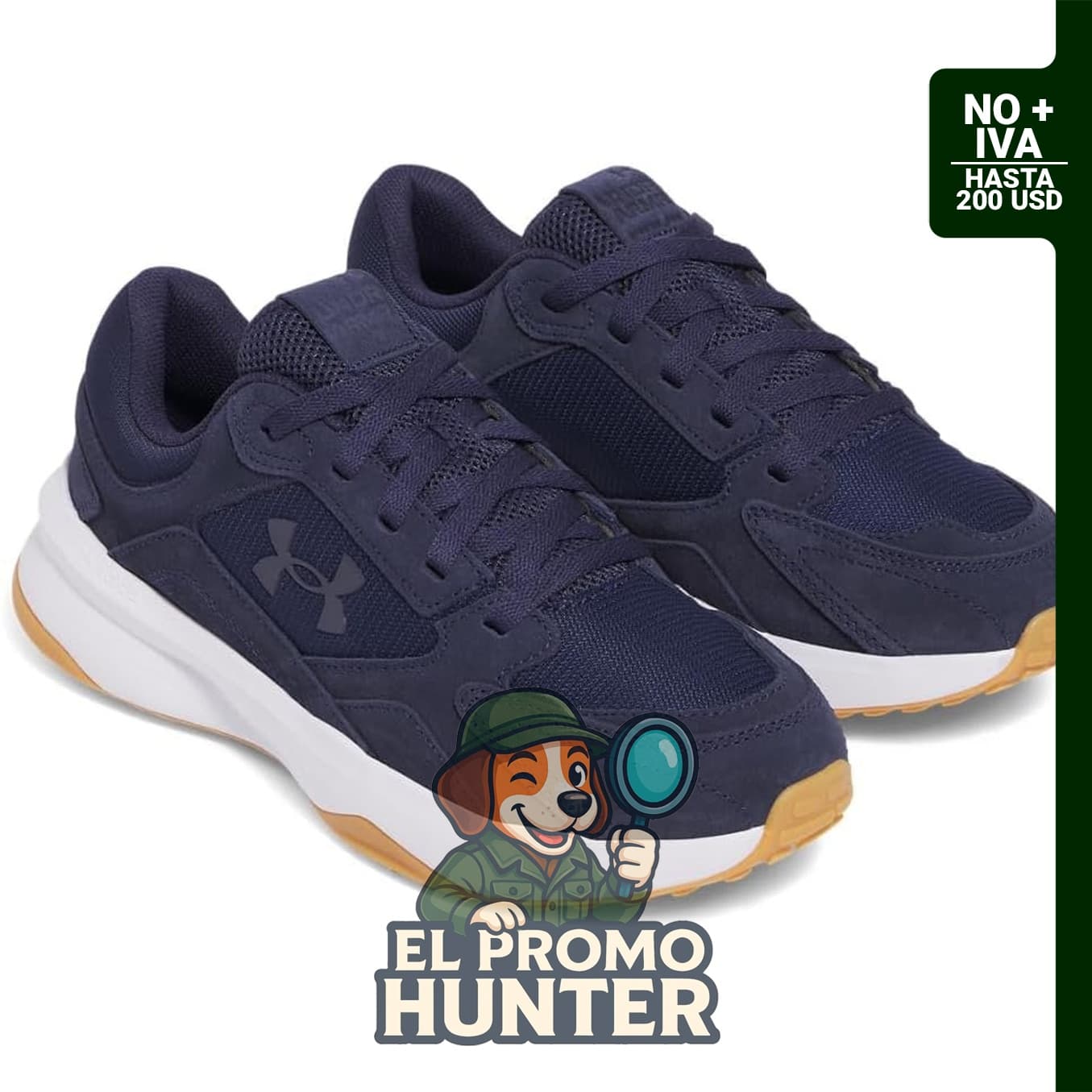Under Armour Charged Edge, zapatos de gamuza para hombre.