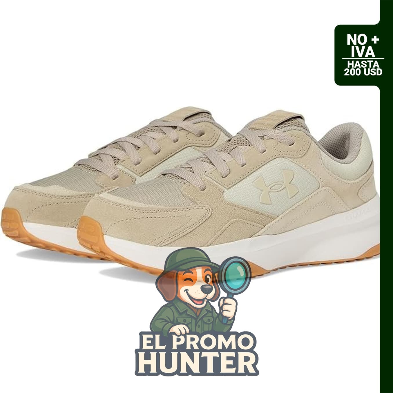 Under Armour Charged Edge, zapatos de gamuza para hombre.
