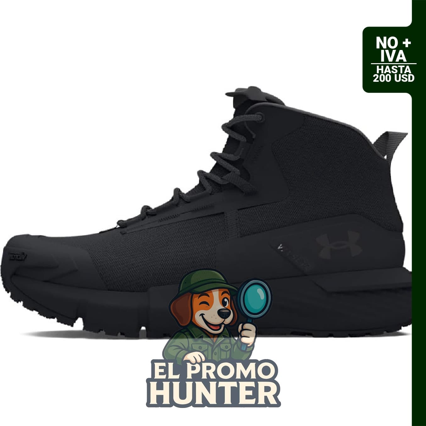 Botas militares y tácticas Under Armour Charged Valsetz Mid para hombre.