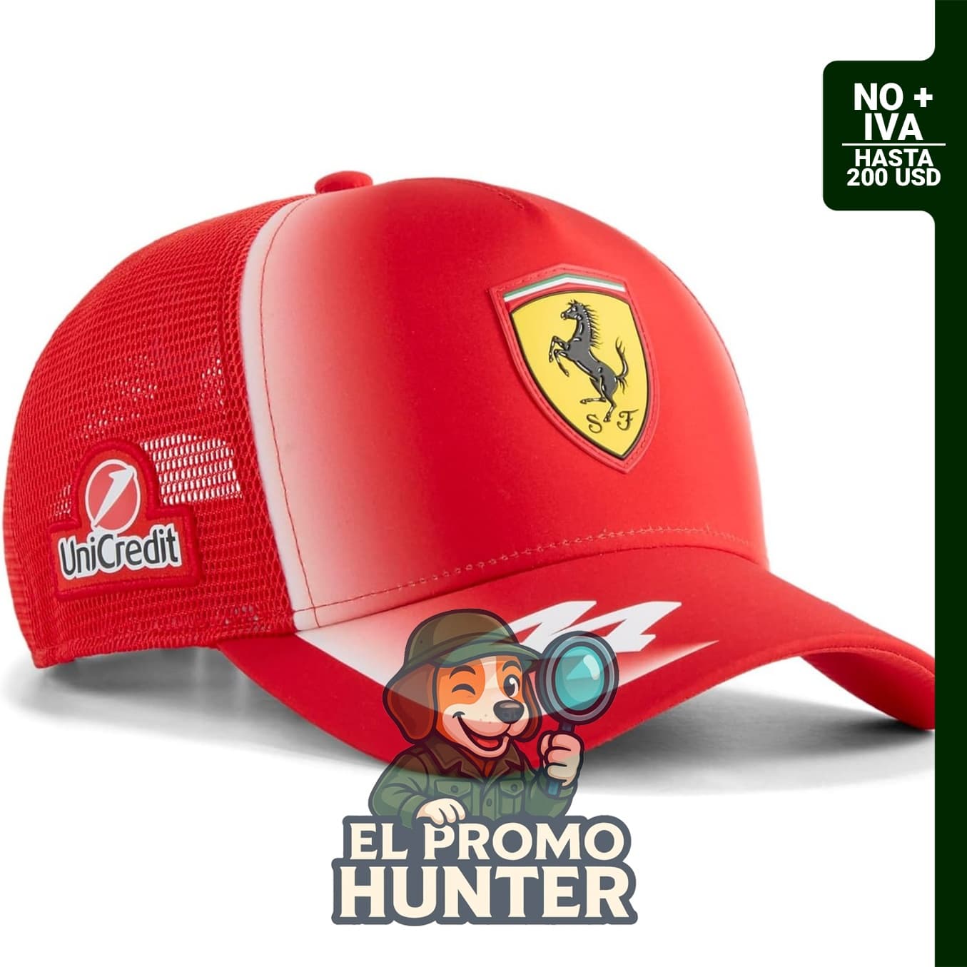 Gorro PUMA Scuderia Ferrari F1 2026 Lewis Hamilton.