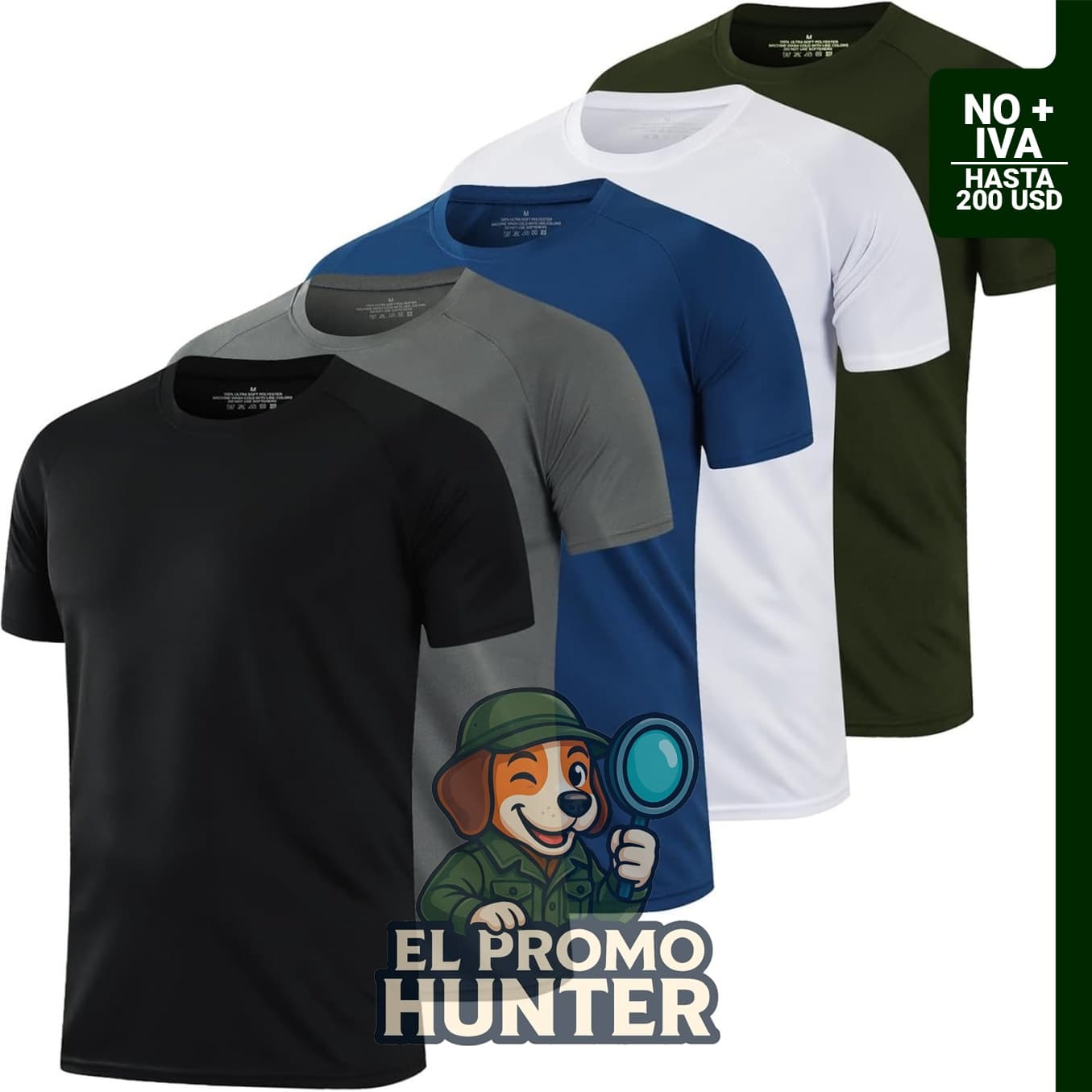 HovSiyla - Paquete de 1/5 camisetas para correr de hombre, transpirables y con tecnología de absorción de humedad.