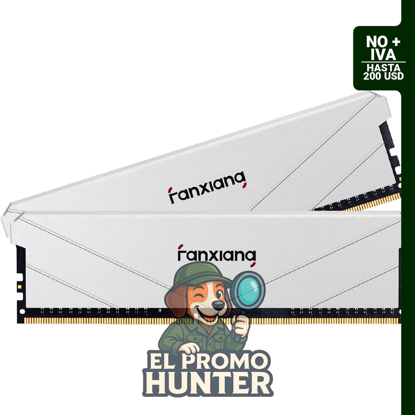 fanxiang Memoria RAM DDR4 16GB (2x8GB) 3200MT/s para computadora de escritorio, módulo XMP 2.0 para plataformas AMD e Intel.