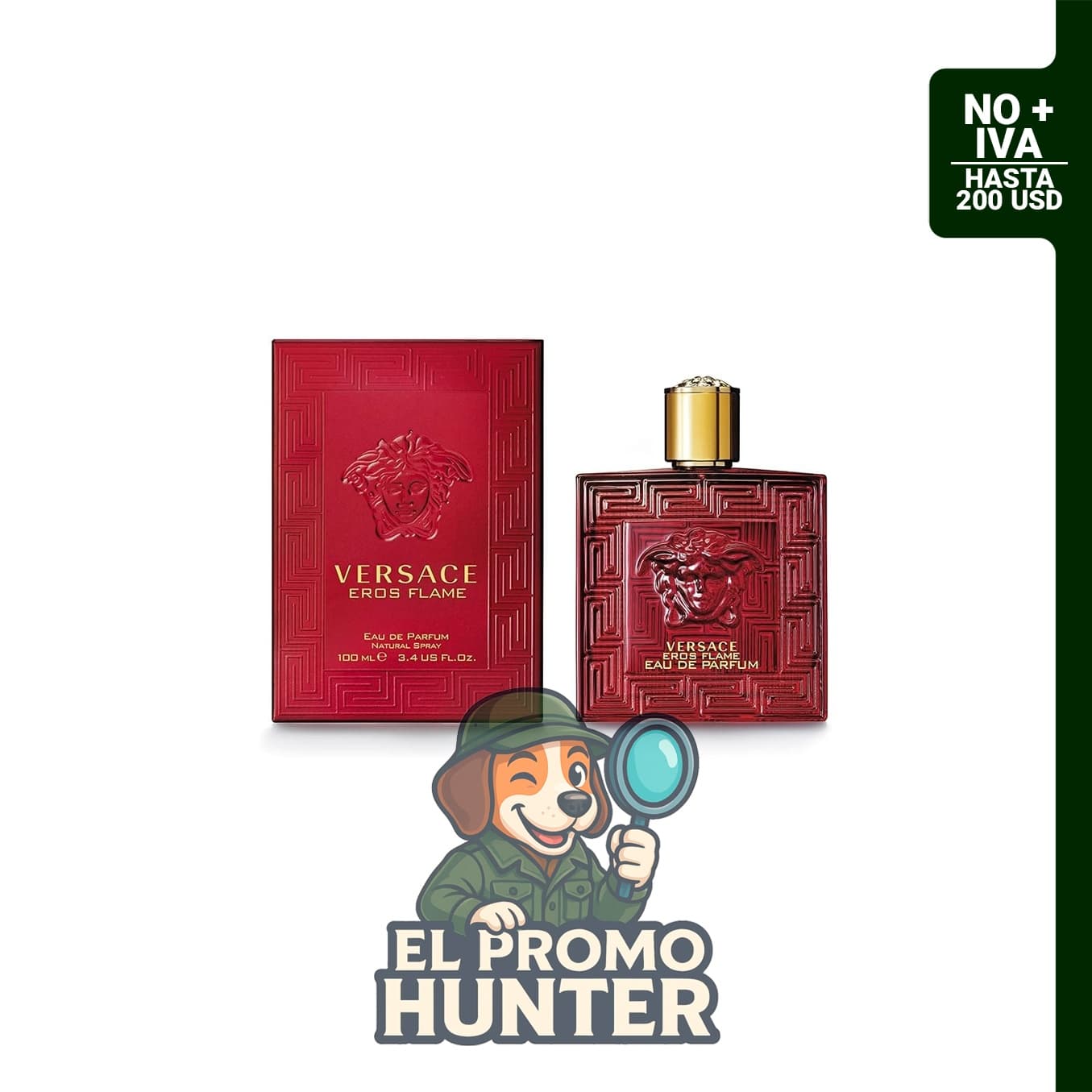 Versace Eros Flame para Hombre - Perfume en aerosol de 100 ml.