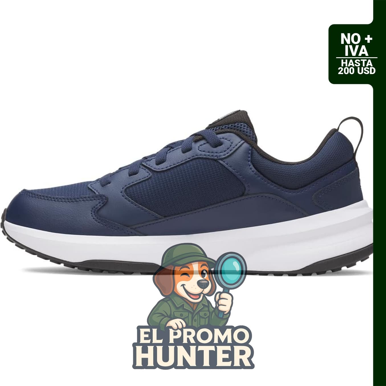 Tenis Under Armour Charged Edge para hombre, color Academia/Blanco/Azul Haze, talla 9,5.