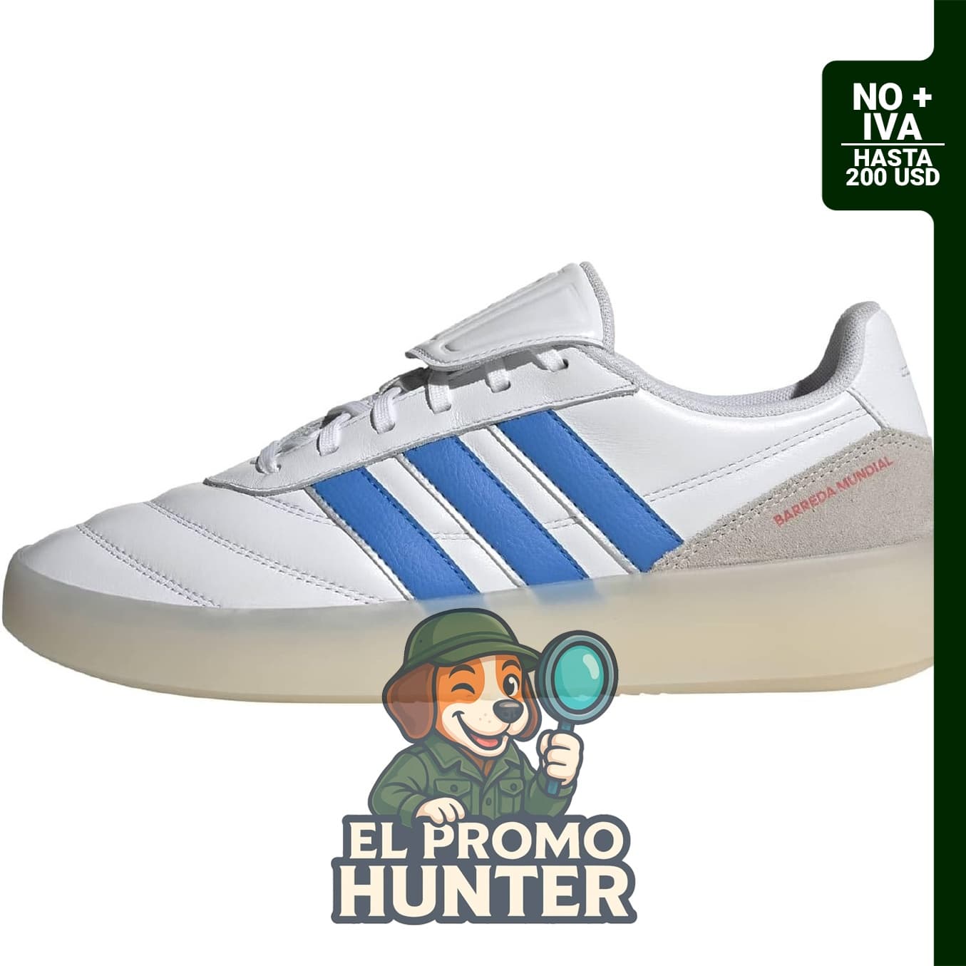 Zapatillas adidas Barreda Mundial para hombre, color rojo.