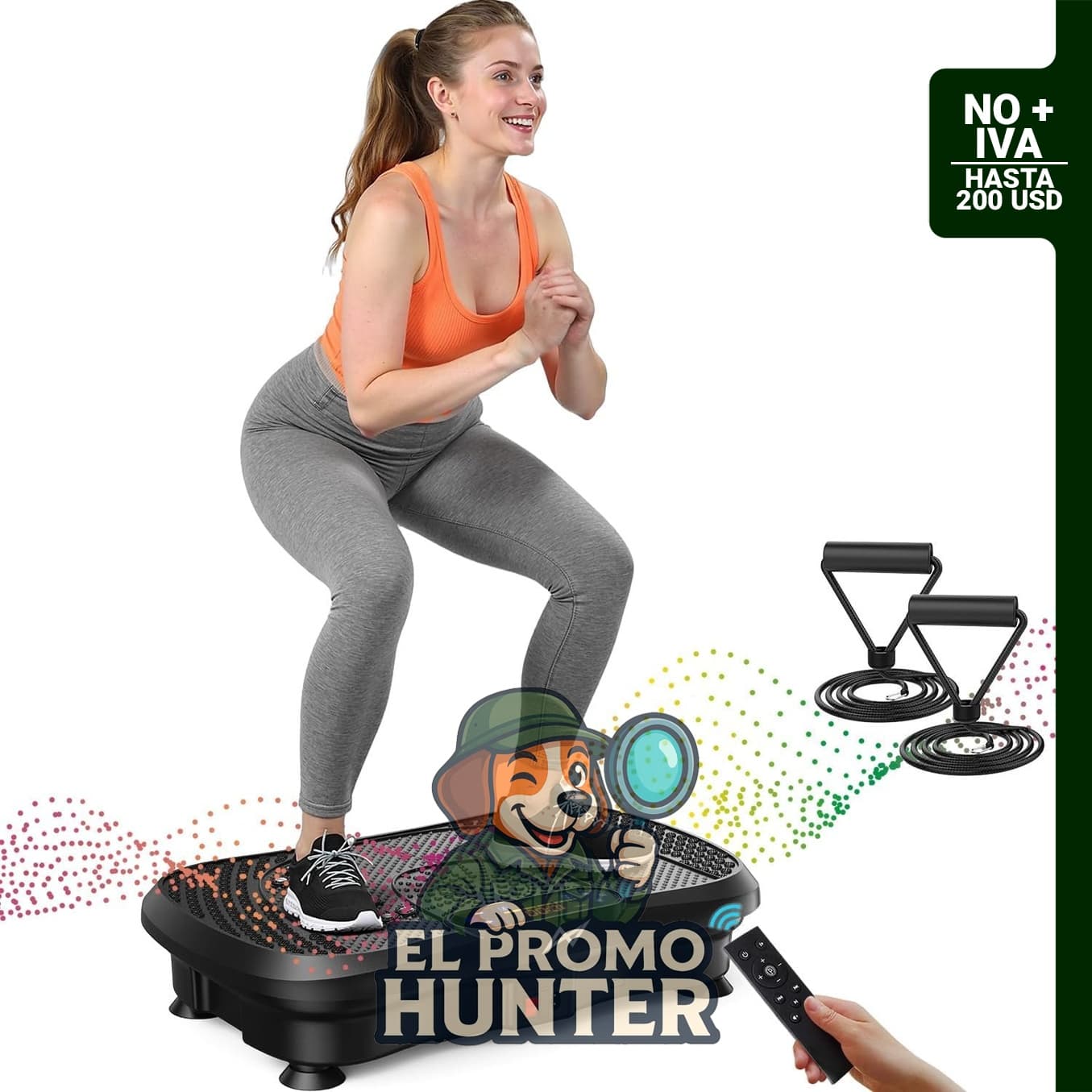 AXV Vibration Plate, máquina de ejercicio con plataforma vibratoria para acondicionamiento físico.