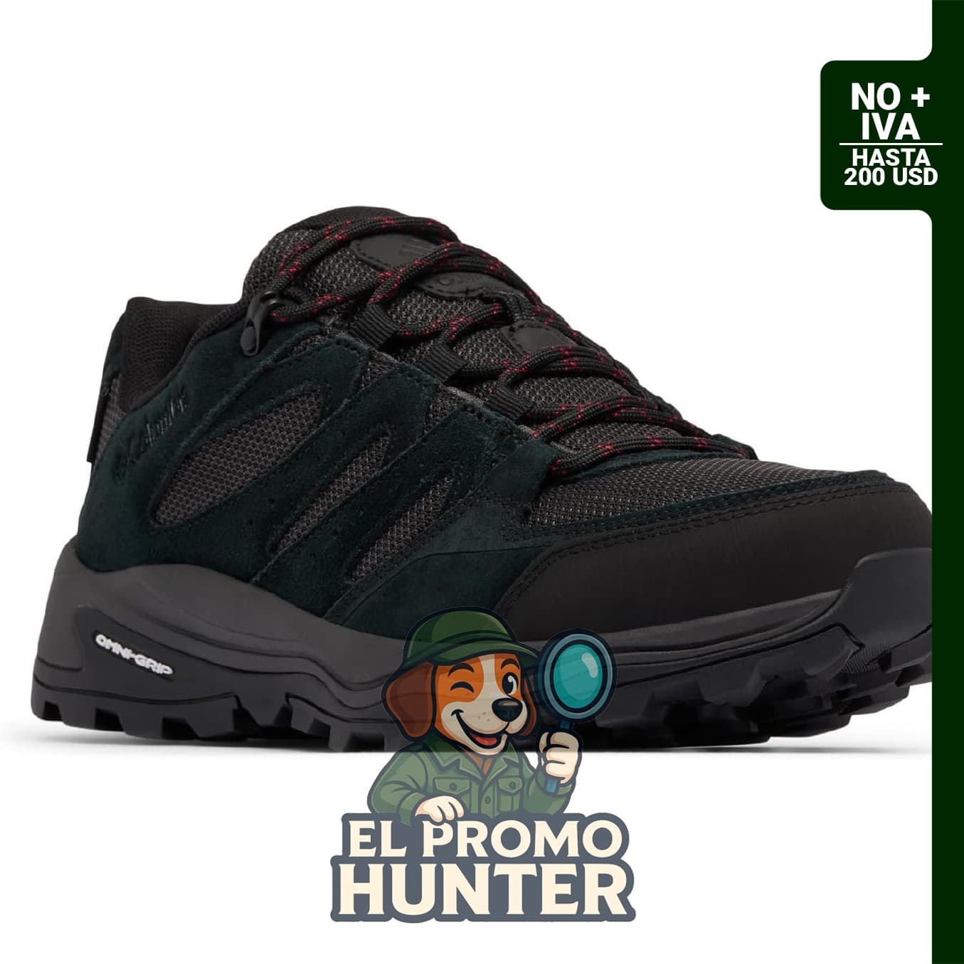 Columbia Hombres Redmond IV Bajo Impermeable, zapato para hombre con diseño resistente al agua.