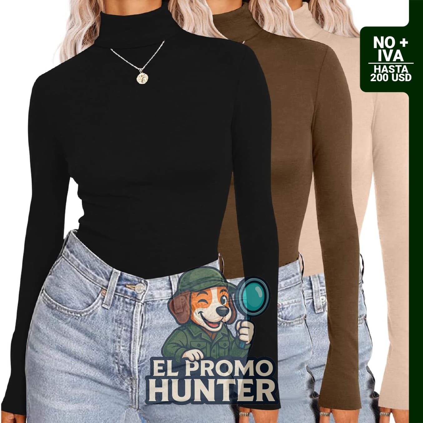 Camisas de cuello de tortuga de manga larga para mujer, 3 piezas, térmicas y ajustadas.