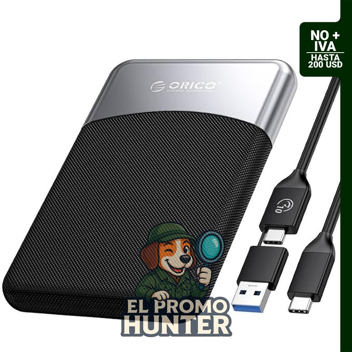 ORICO SSD externo portátil M25PRO de 1 TB, velocidad de hasta 460 MB/s.