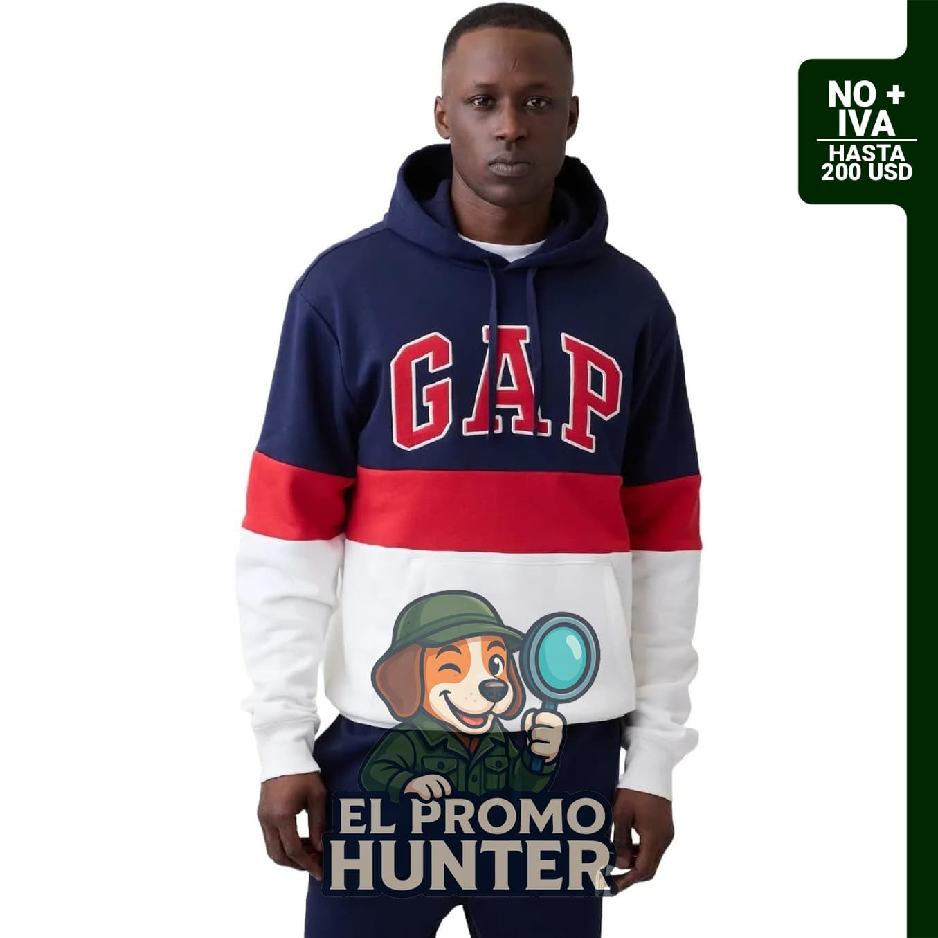 Sudadera con capucha GAP Heritage para hombre.