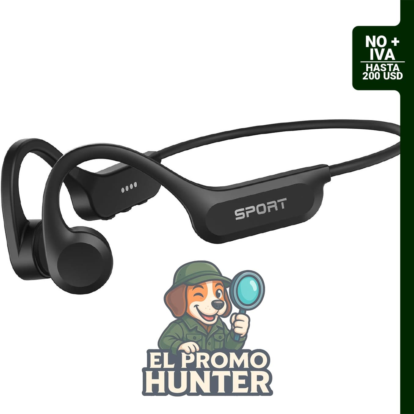 CXK Auriculares de conducción ósea Bluetooth 6.0 Open Ear Inalámbrico