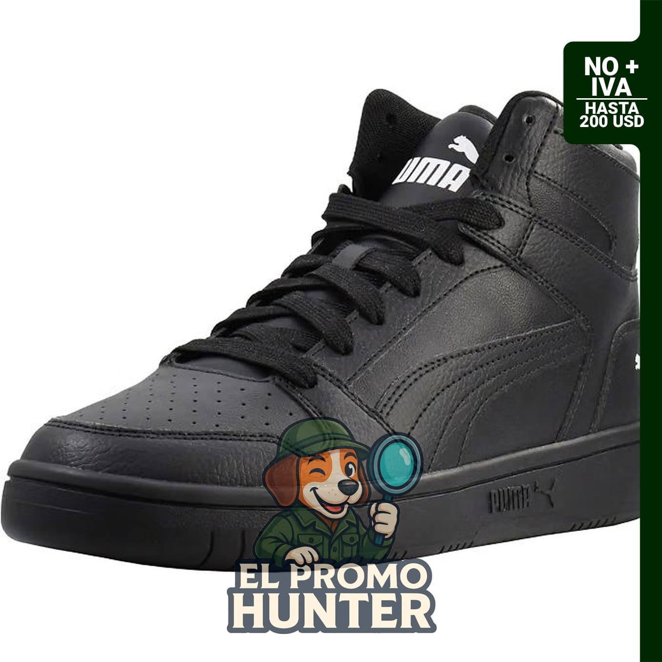Zapatillas PUMA Rebound Layup Rcl para hombre, color negro y azul.