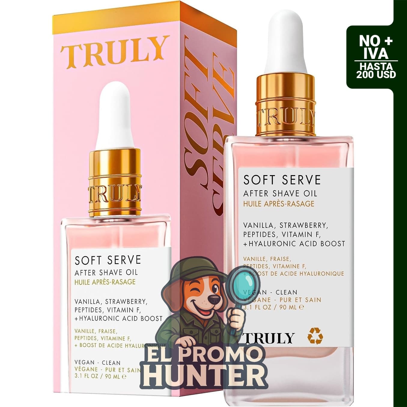 Truly Aceite para después del afeitado Beauty Luxury, tratamiento calmante.