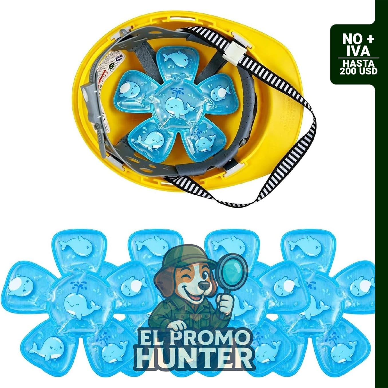 Paquete de hielo de gel BECGAM para cabeza, reutilizable y diseñado para lesiones y prevención de golpes de calor.