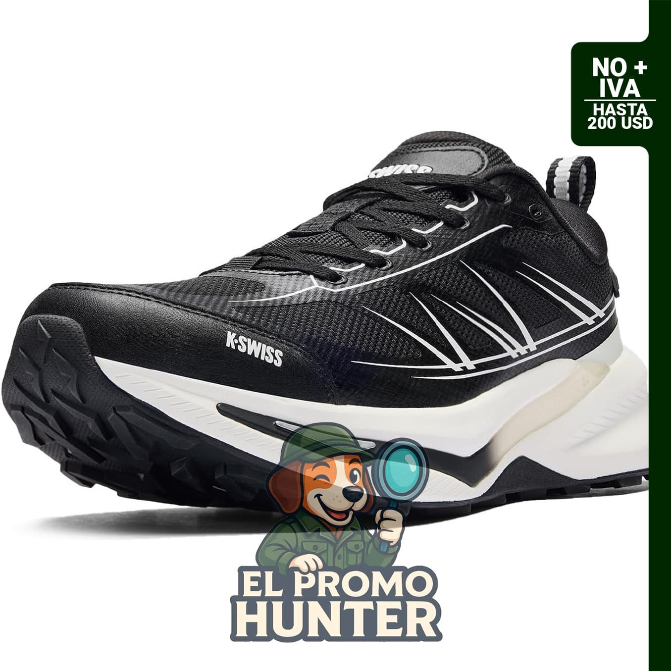K-Swiss Men's Wild Run Cushioned Trail Running Shoes, calzado para correr en senderos.
