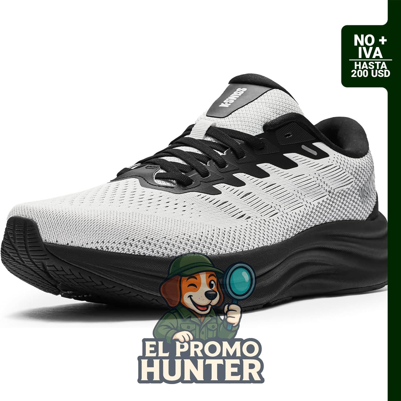 K-Swiss Shadx, tenis para correr y caminar para hombre, talla 8.5.