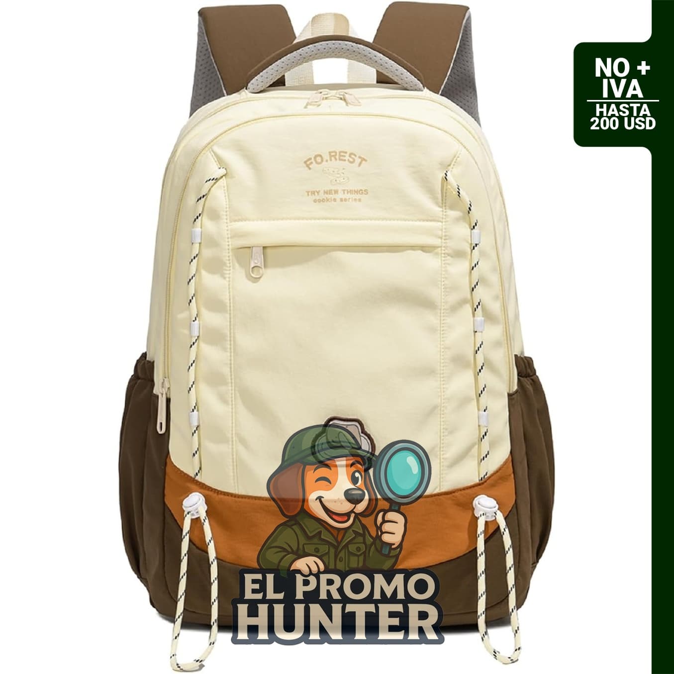 Mochila escolar ZHANAO para niñas, diseño de bloques de color, adecuada para estudiantes de secundaria.