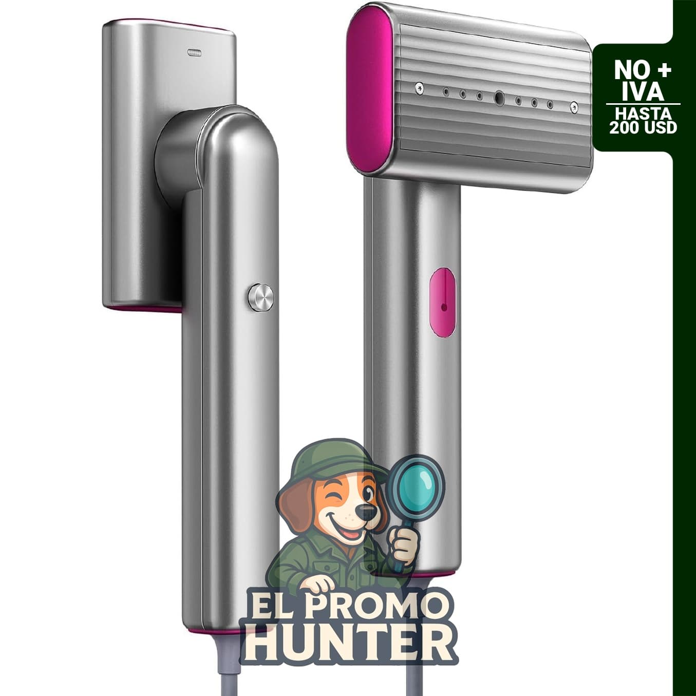 G9 Steam Vaporizador de viaje 2 en 1, 1200 W, vapor continuo en 8 minutos, ligero (0.45 kg).