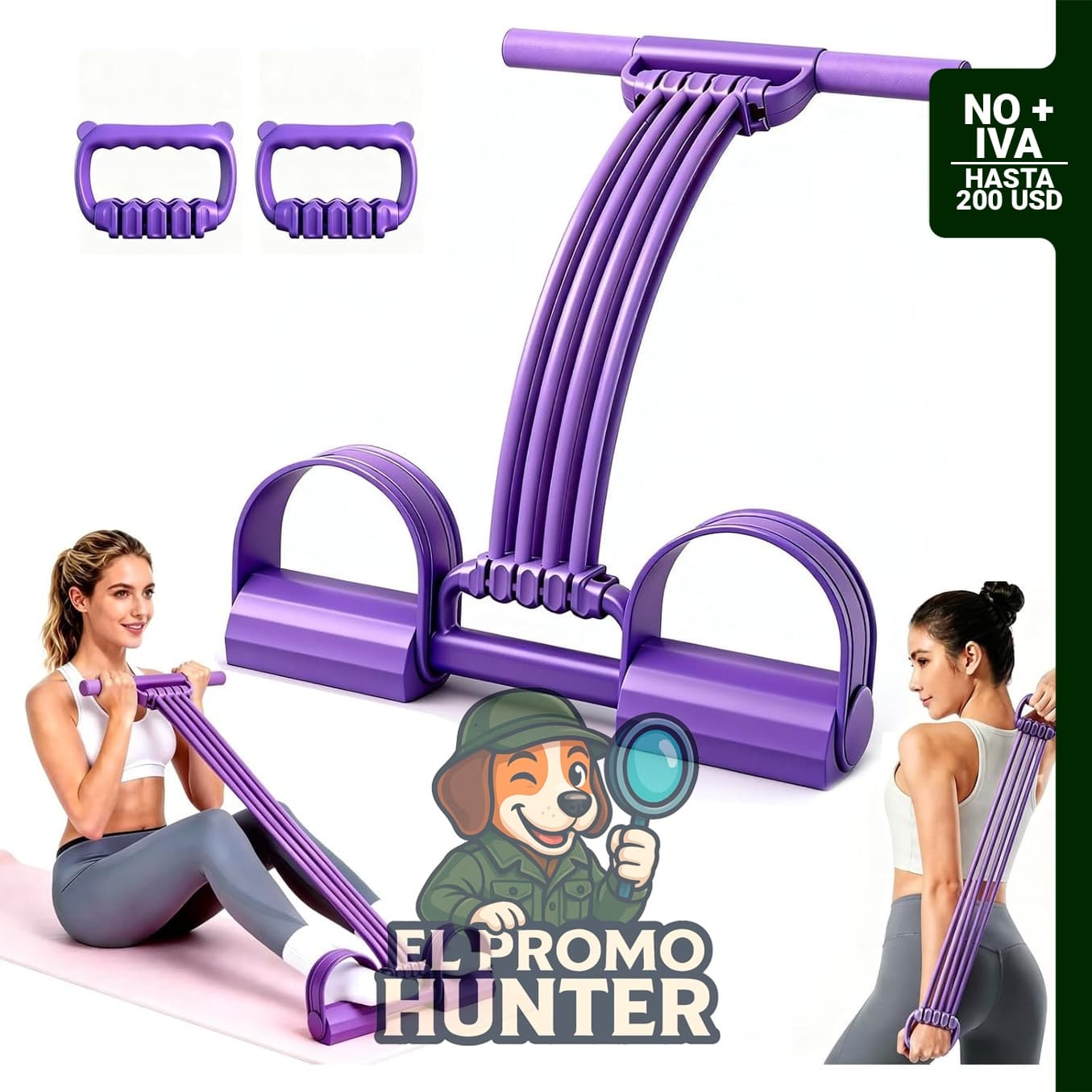 Bandas de resistencia multifunción Sesiyoiu para entrenamiento en casa, yoga y estiramiento.