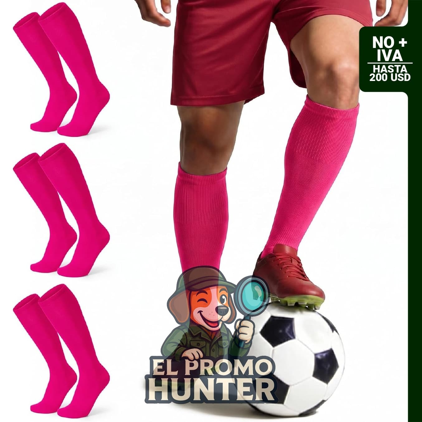 XZQTIVE 3 pares de calcetines deportivos atléticos para fútbol, béisbol y sóftbol, por encima de la pantorrilla.