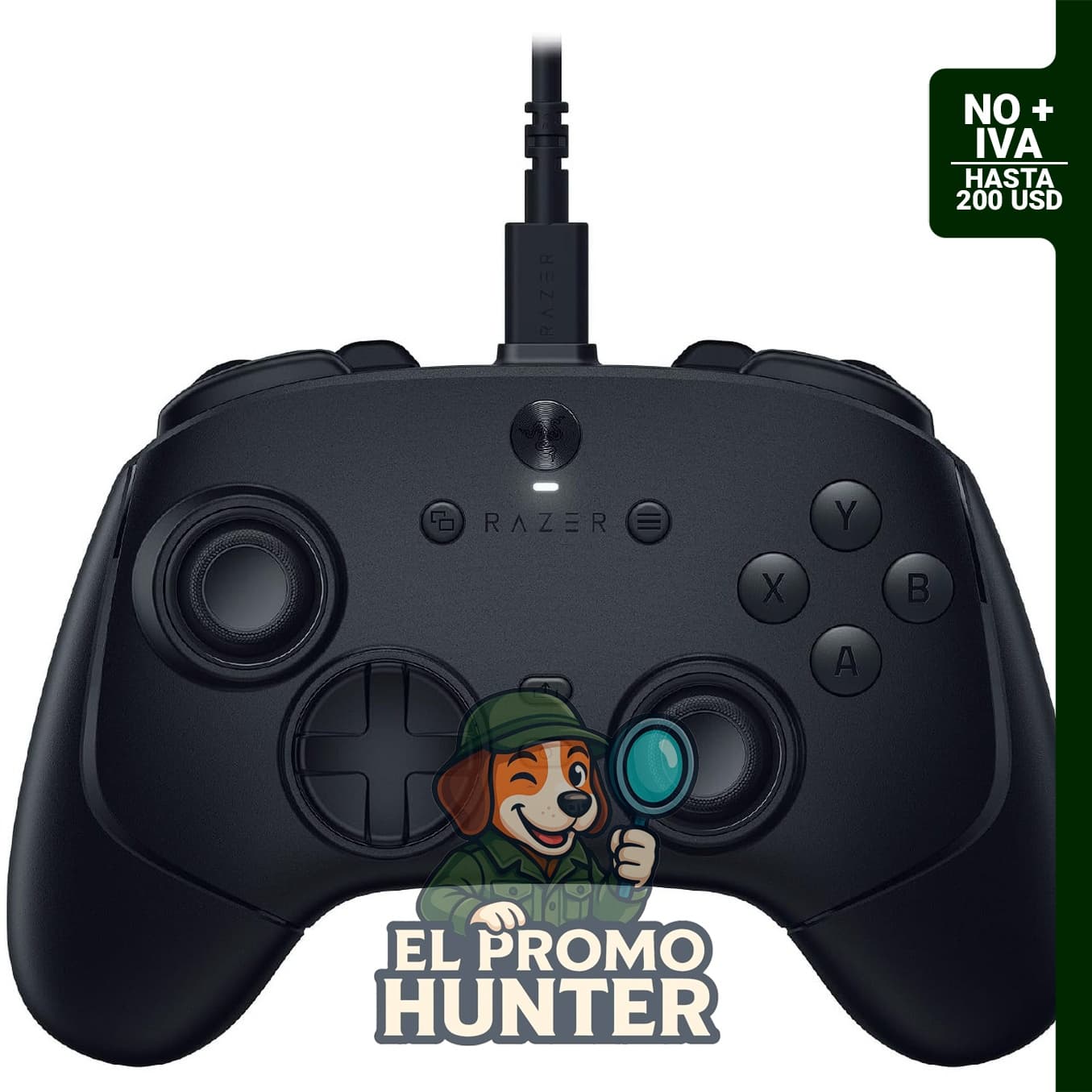 Controlador de juego Razer Wolverine V3 Tournament Edition 8K para PC, con cable, color negro.