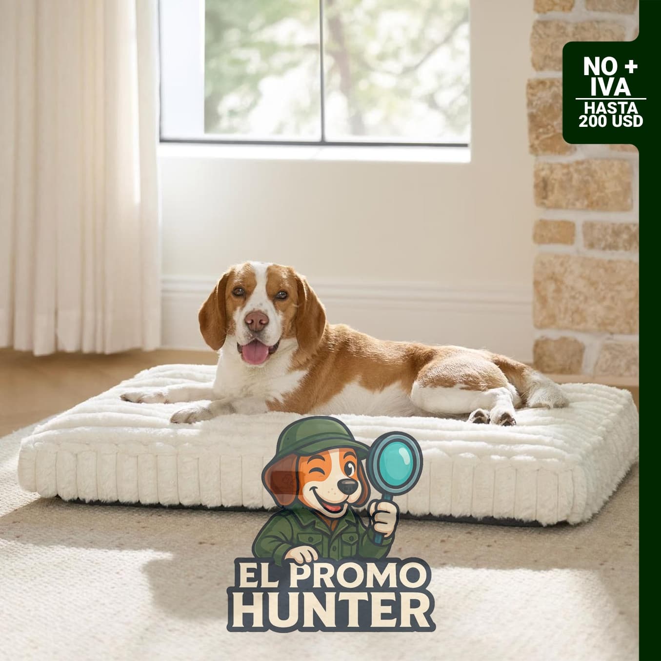 Bedsure ComfyFleece™ Fluffy Balanced Support Large Dog Bed for Crate, 35x22 (89 x 56 cm).