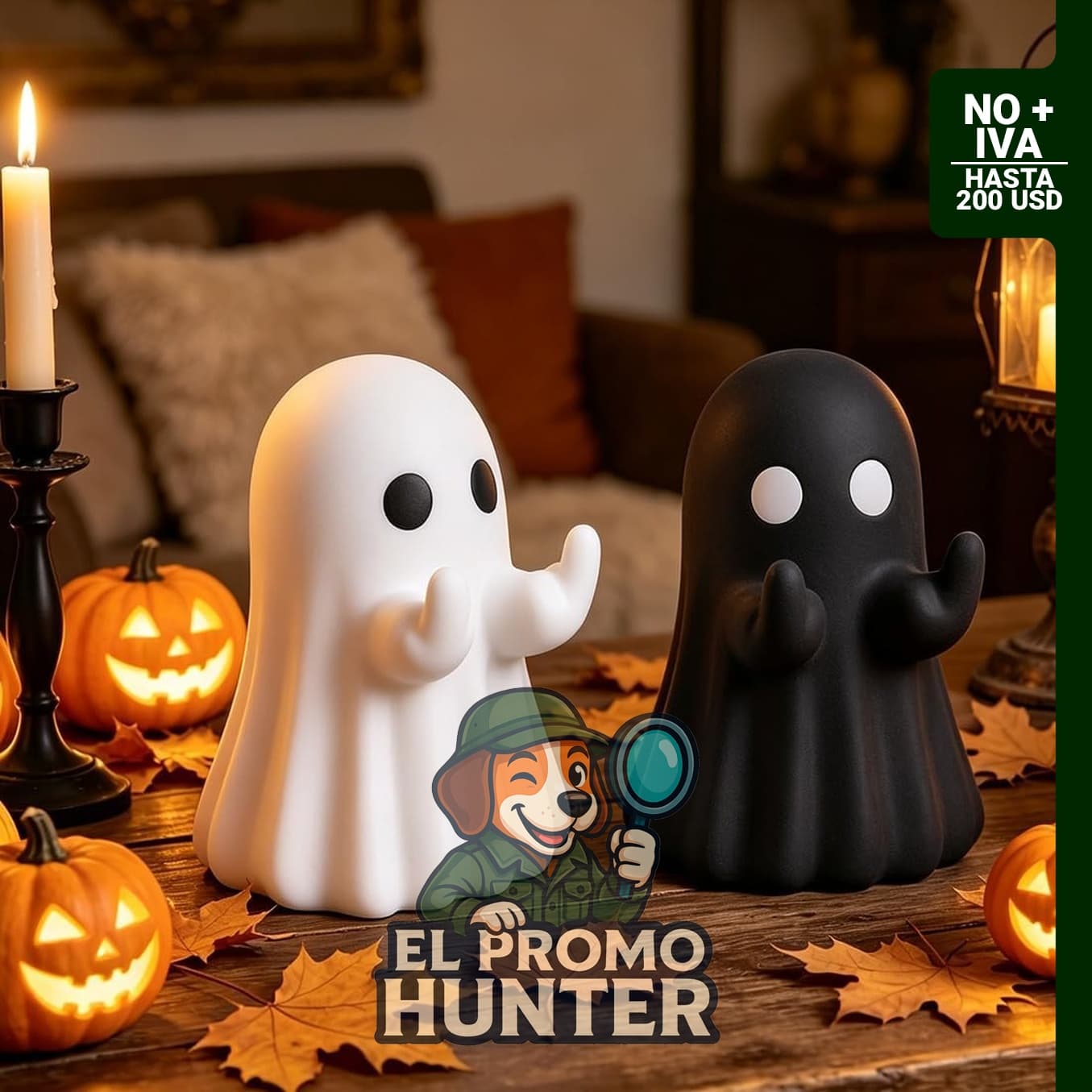 Frekkoy Figuras de Fantasmas de Halloween, decoraciones para mesa y estante.