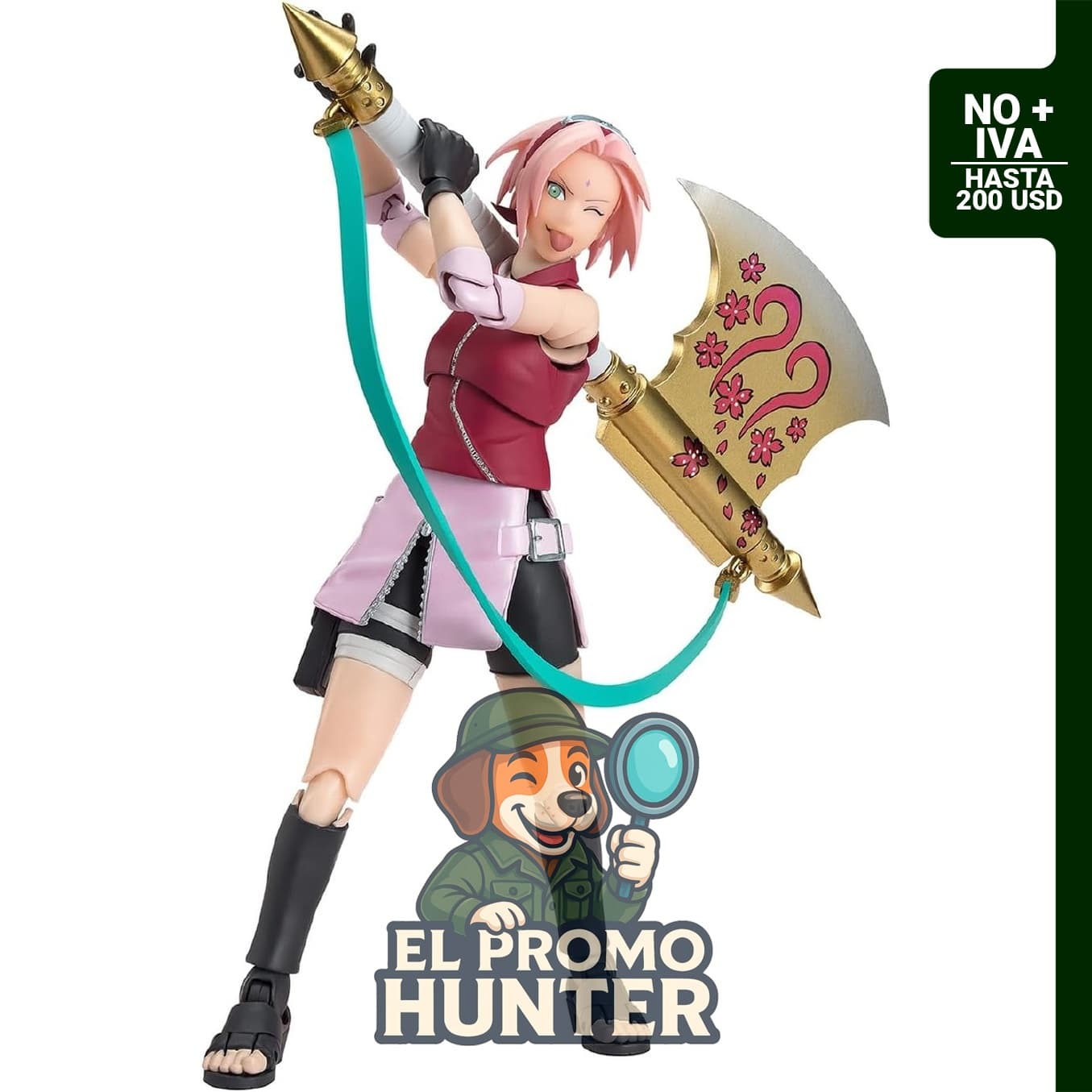 TAMASHII NATIONS - Naruto - Sakura Haruno - Figura de acción S.H.Figuarts, edición NARUTOP99.