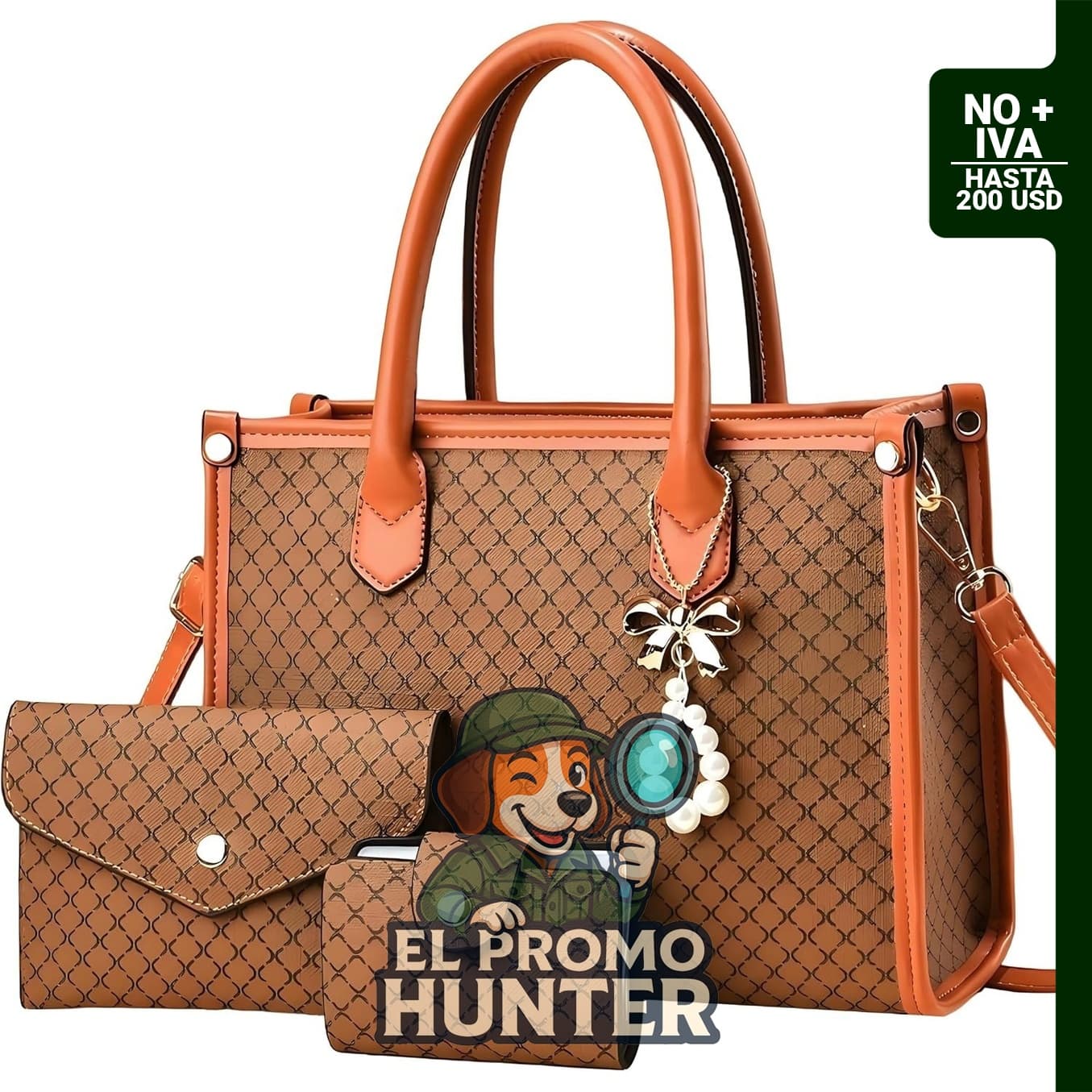 Bolso de mano Tigpoy con asa superior.
