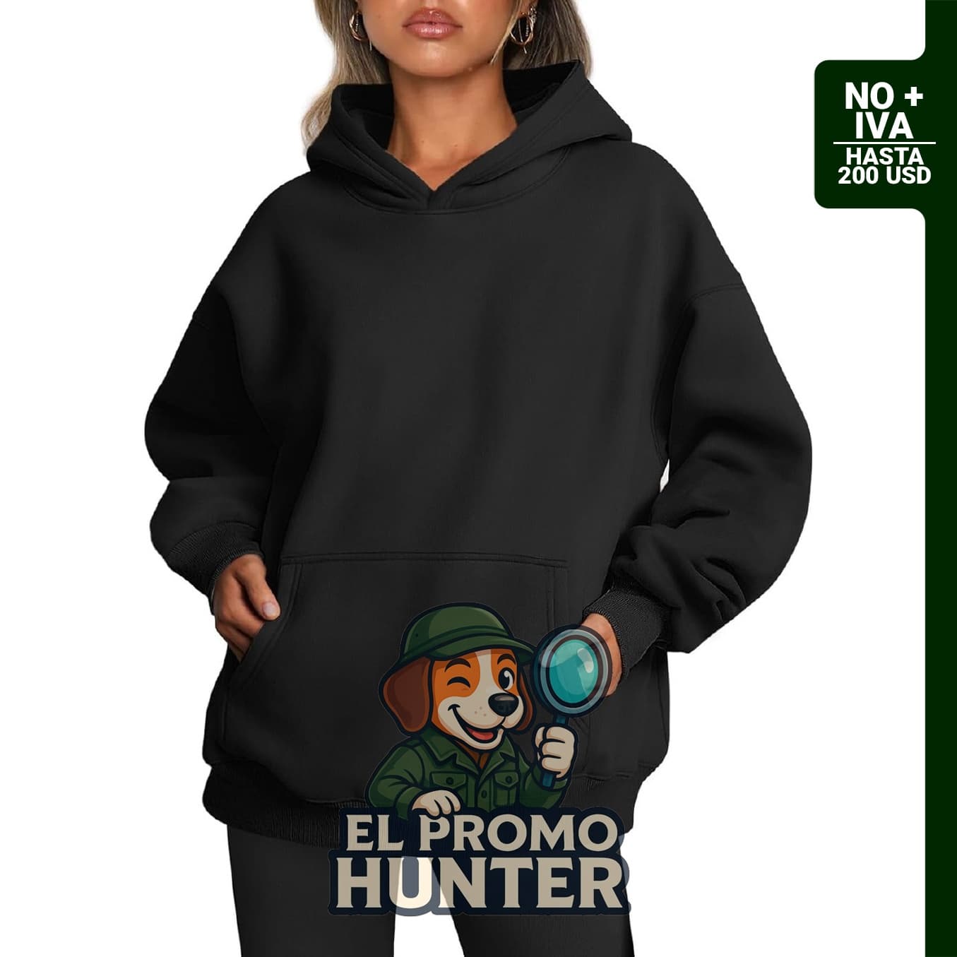 Sudadera con capucha de gran tamaño para mujer, de felpa, adecuada para otoño e invierno.