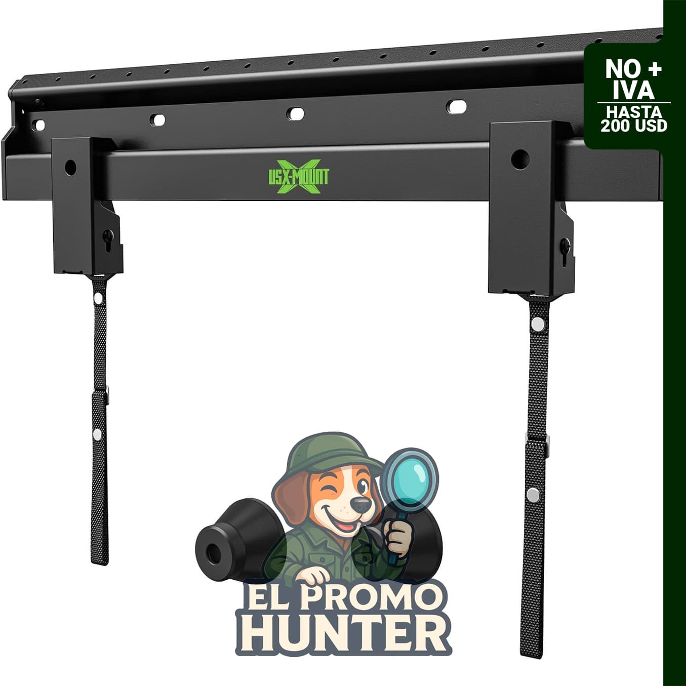 Soporte de pared para TV de perfil bajo, compatible con televisores de 66 a 152 cm (26 a 60 pulgadas) y hasta 45 kg.