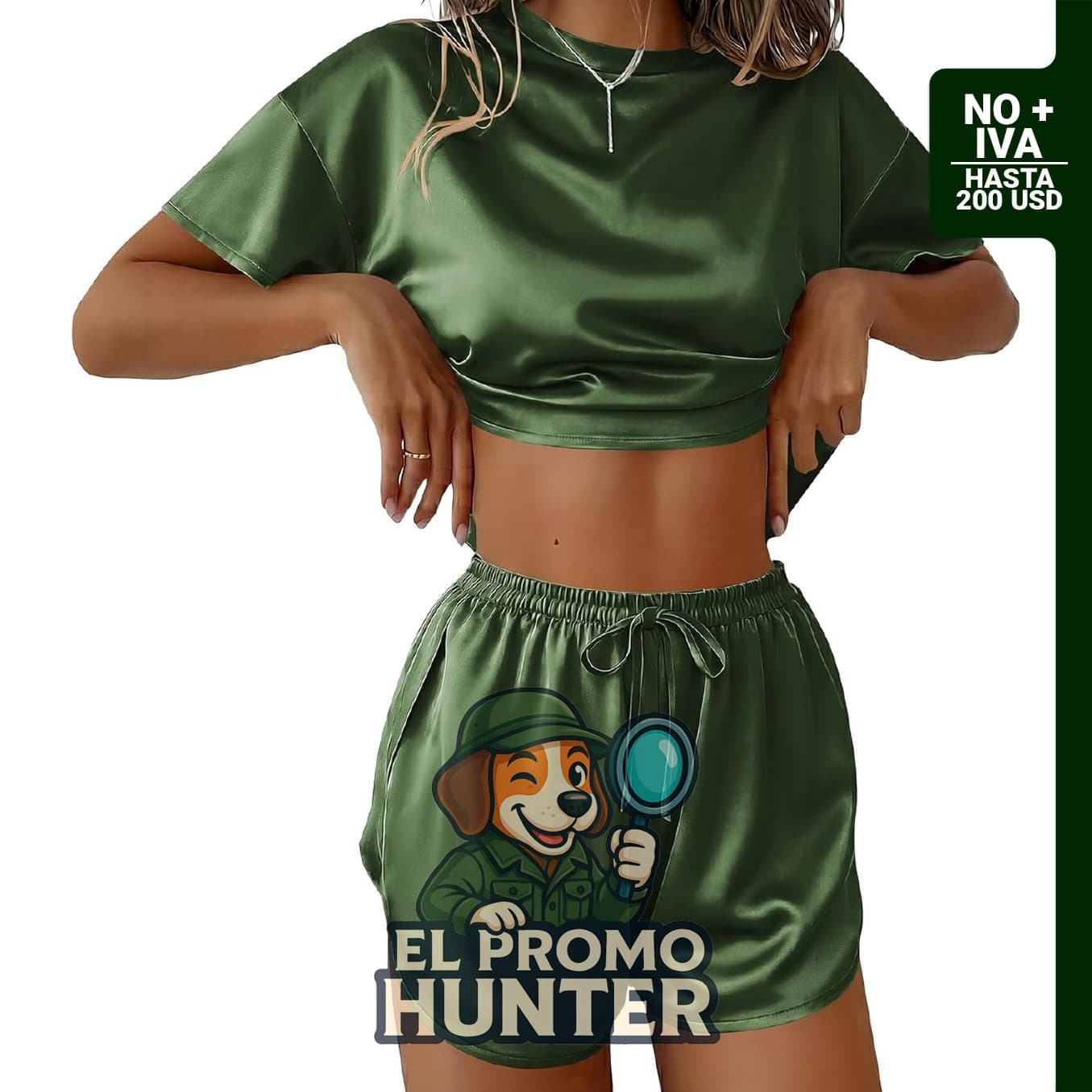 Conjunto de pijama de seda para mujer de Ekouaer, incluye pantalones cortos.