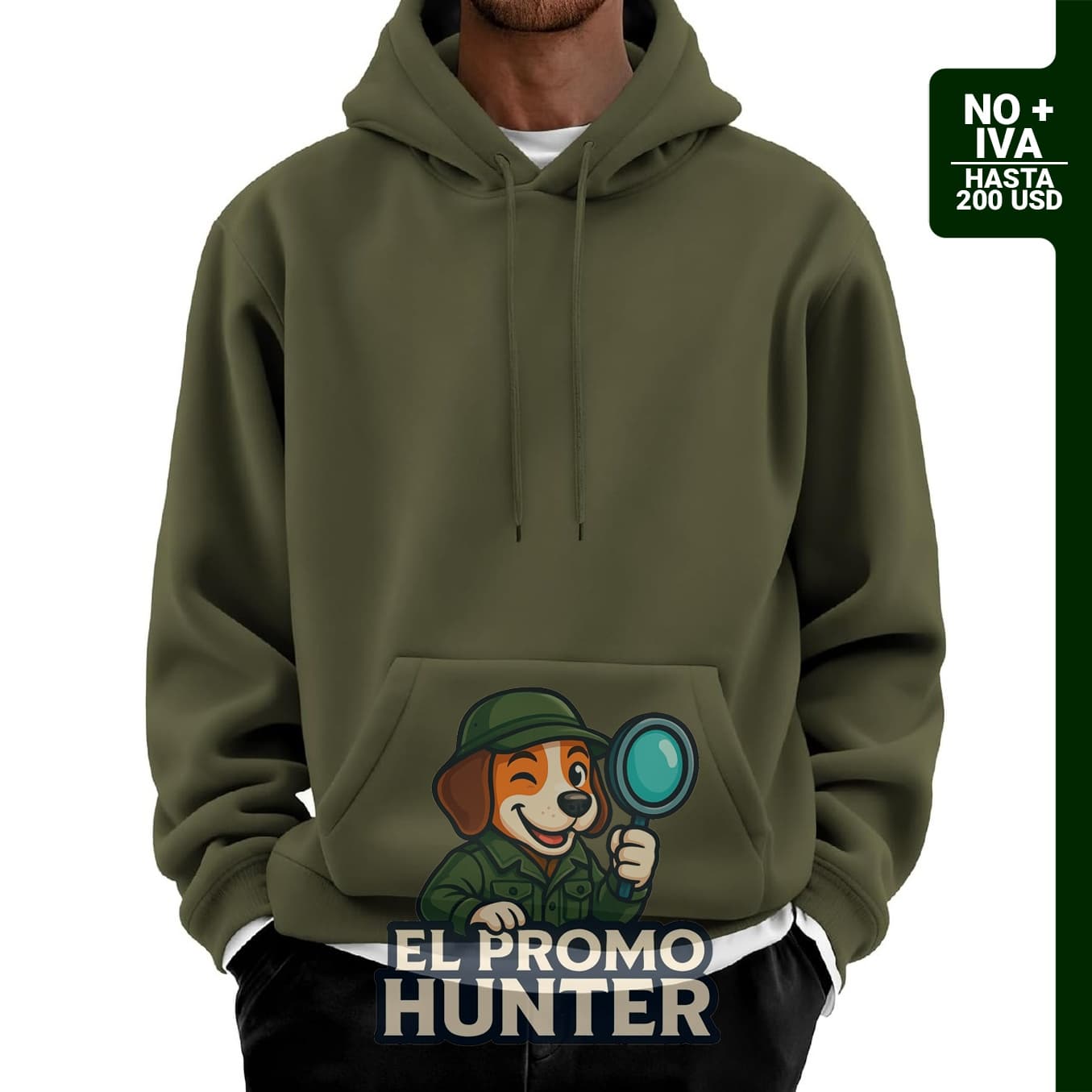 COOFANDY Sudadera con capucha de forro polar de algodón para hombre, manga larga, con cordón y bolsillo tipo canguro.