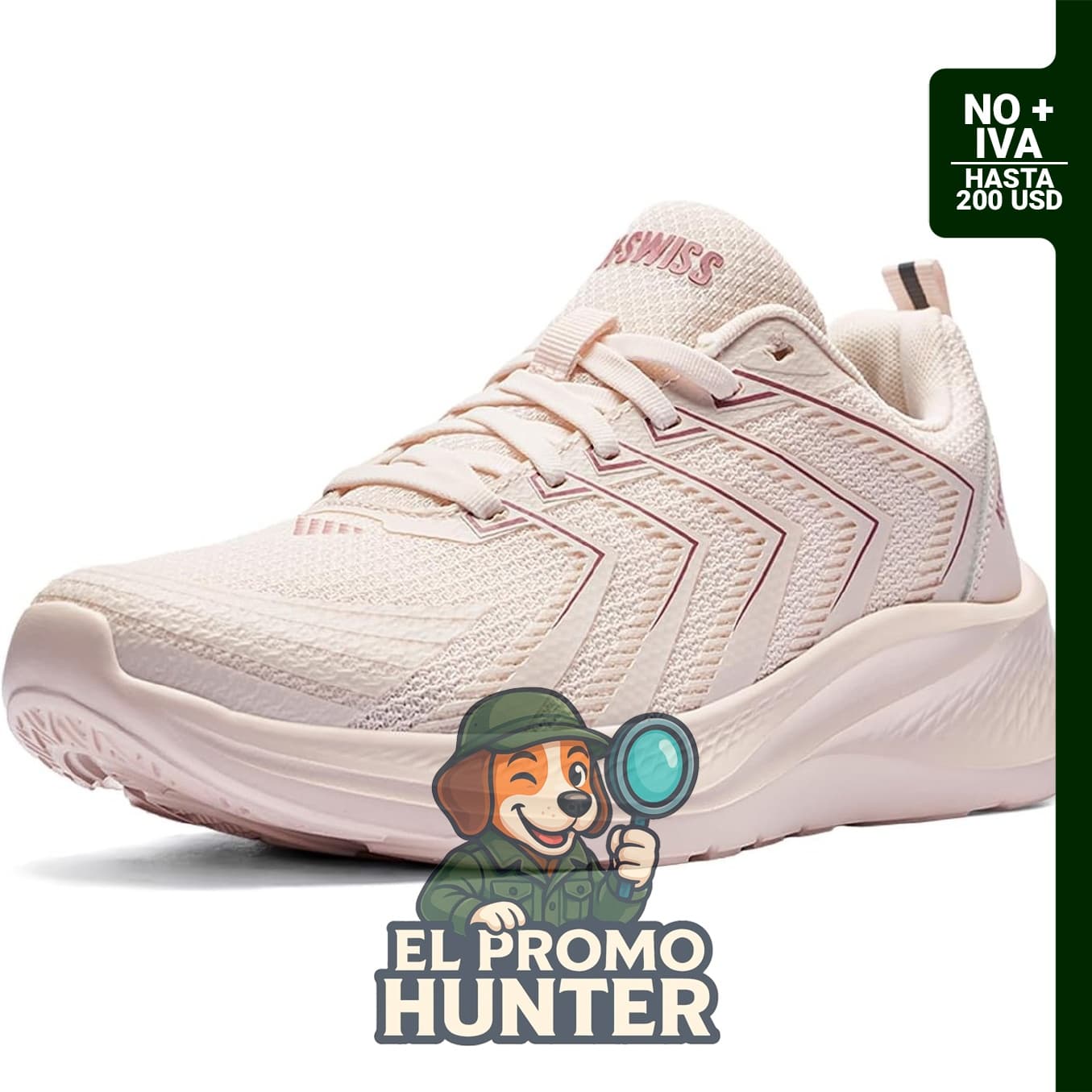 K-Swiss Zapatos ligeros para correr y caminar para mujer.